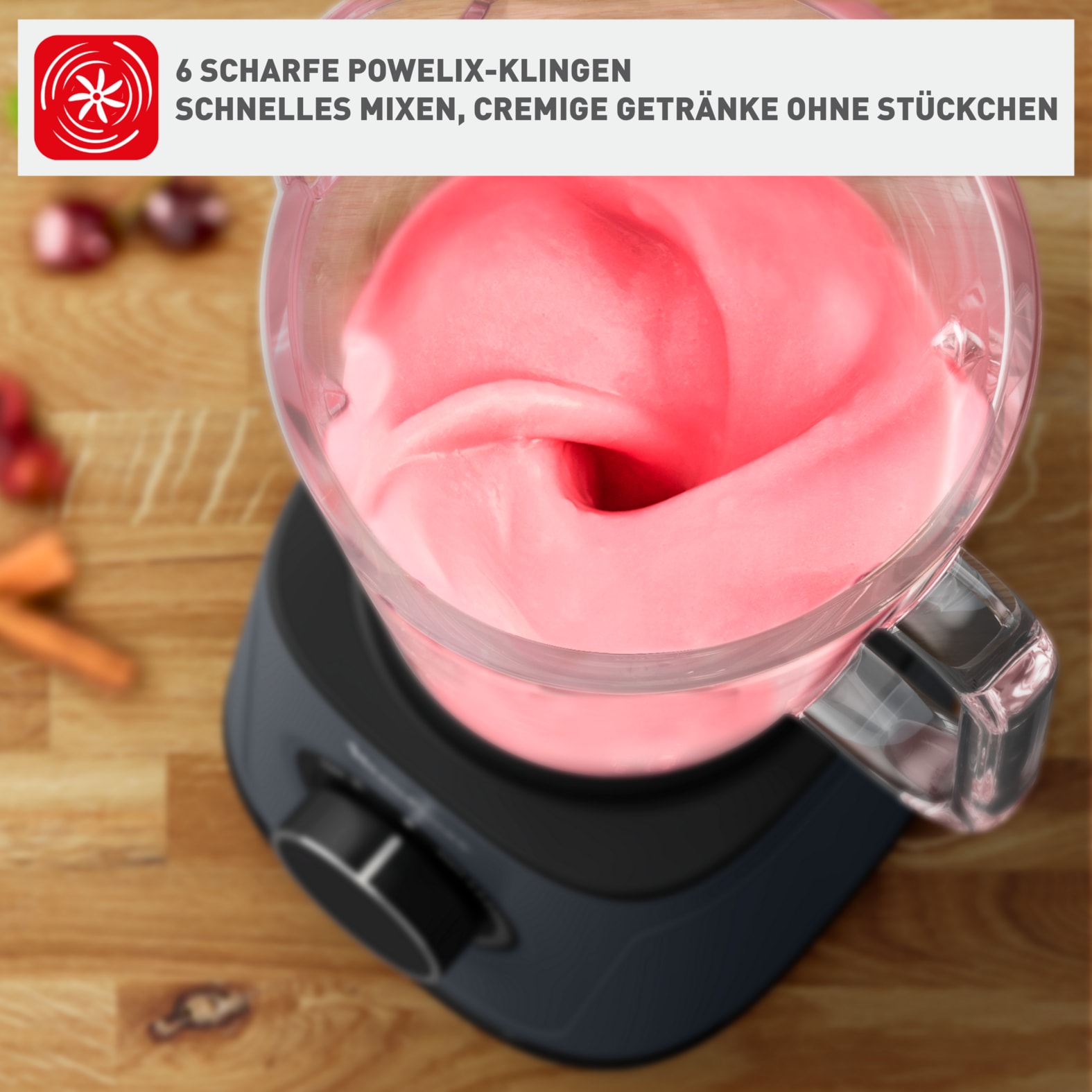 Tefal Standmixer »BL771B PerfectMix Essential« 1200 W 2 L Fassungsvermögen, Powelix-Klingen-Technologie