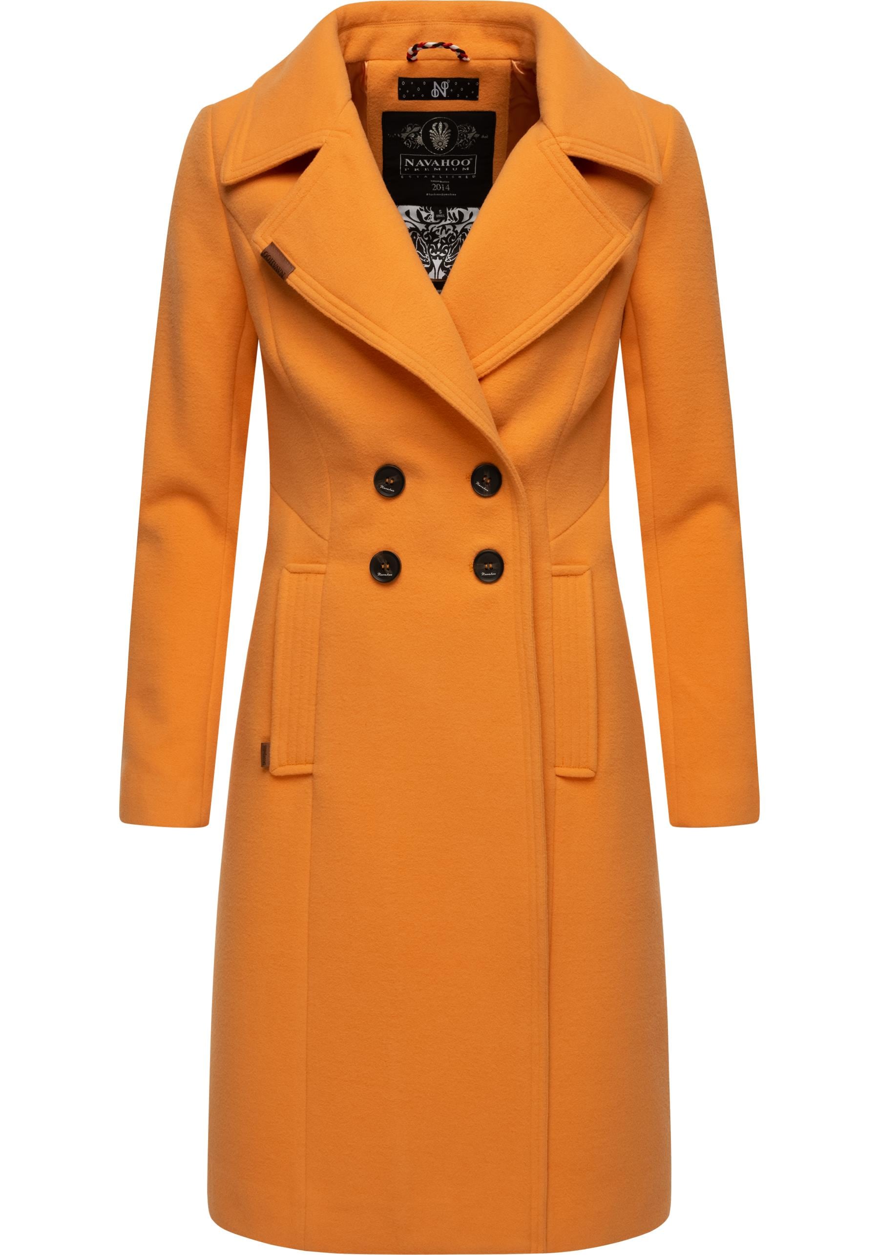 Navahoo Wintermantel kaufen Trenchcoat in »Wooly«, online Damen BAUR Wollmantel-Optik | edler