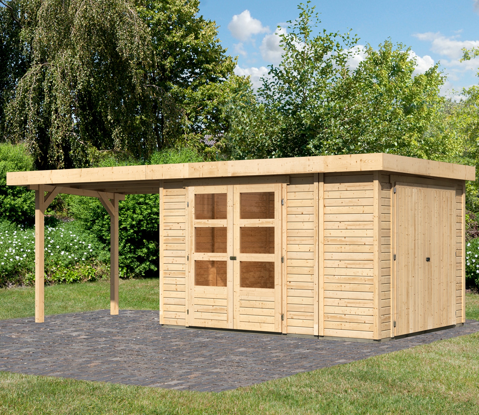 Karibu Gartenhaus "Ostsee 3" günstig online kaufen