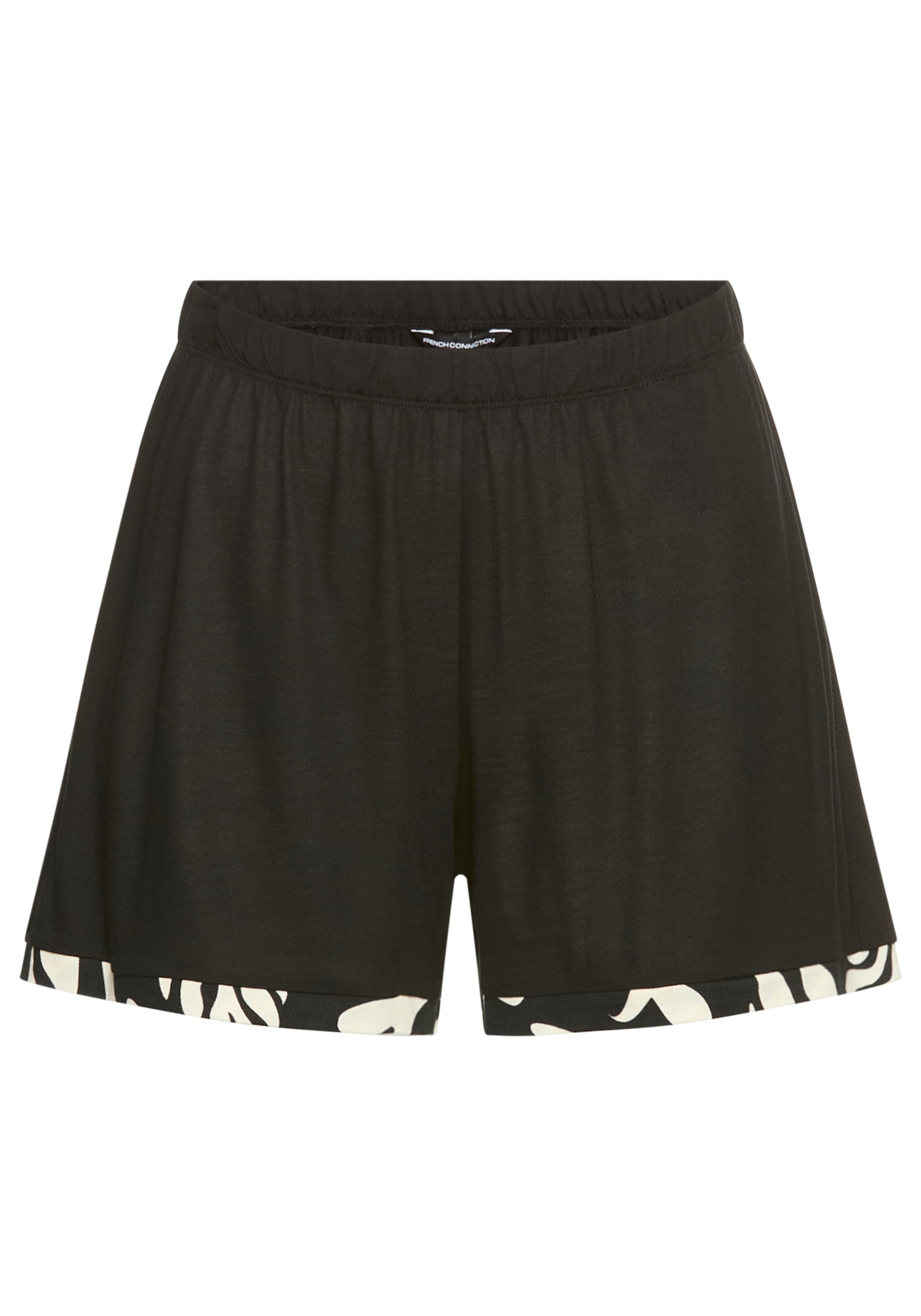 French Connection Shorty 2 im zeitlosen Schwarz-Weiß-Look