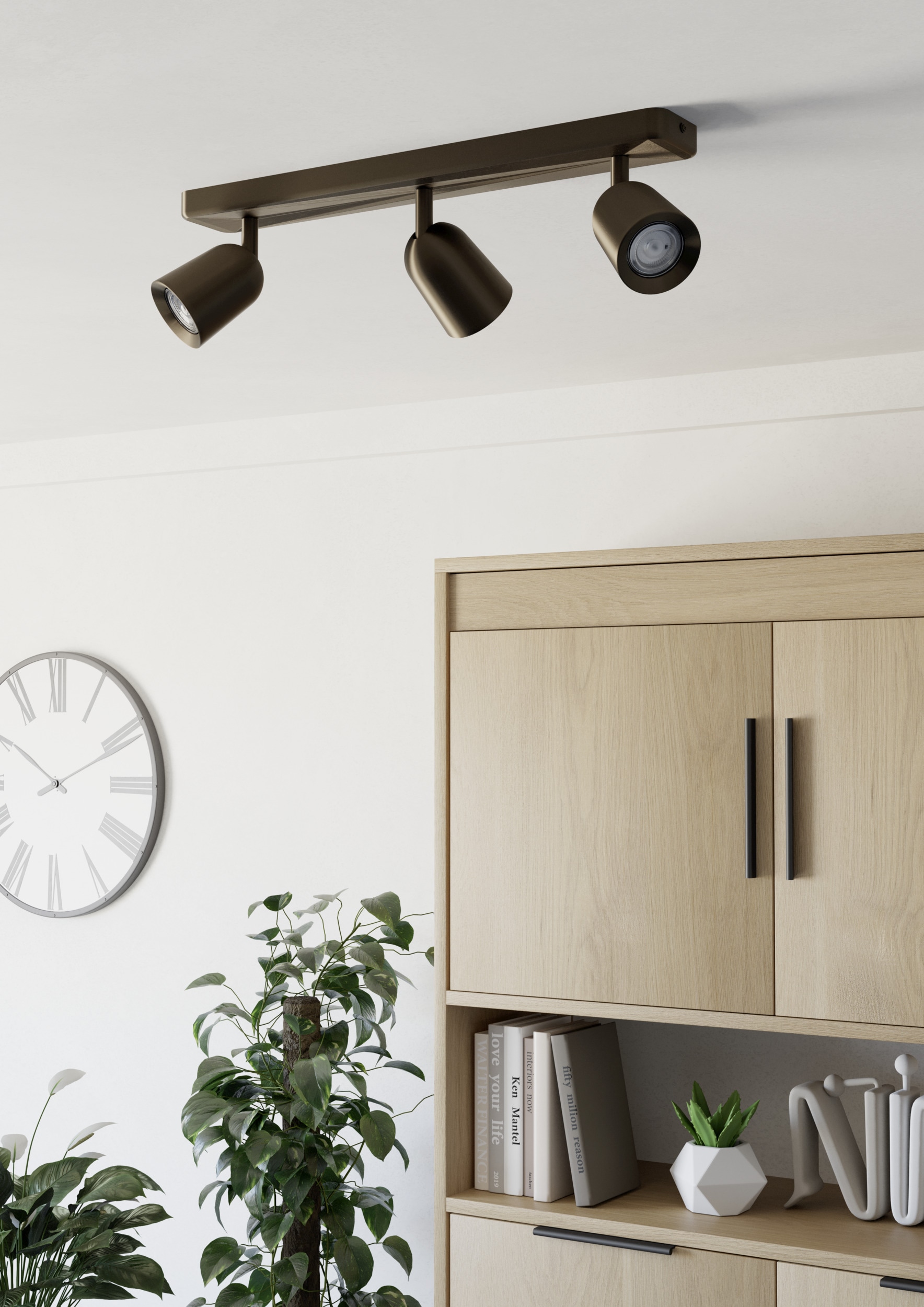 EGLO Deckenspot »CAMALDOLI Spotlampe - Stahl - GU10 - 3X10W - IP20« GU10 1 Stk. Wandleuchte, Wandspot, schwenkbar, Strahler, L52 x B4,5 x H11,5 cm