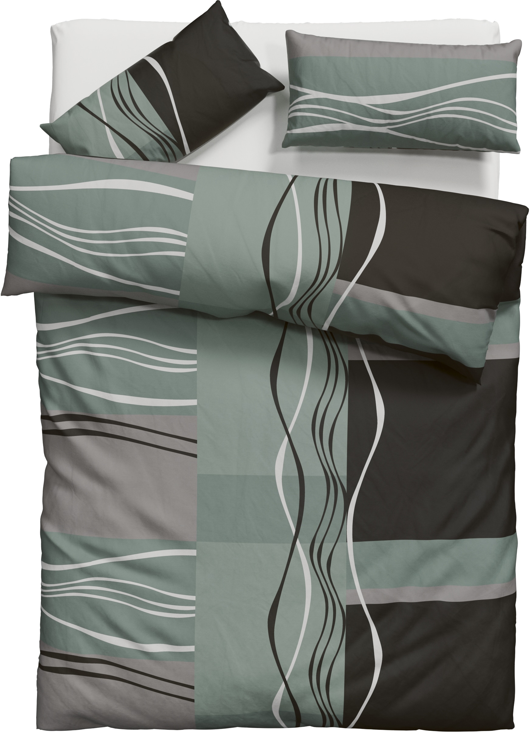 OTTO home Bettwäsche »Kelian« 2 Stk. in verschiedenen Qualitäten, gemusterte Bettwäsche