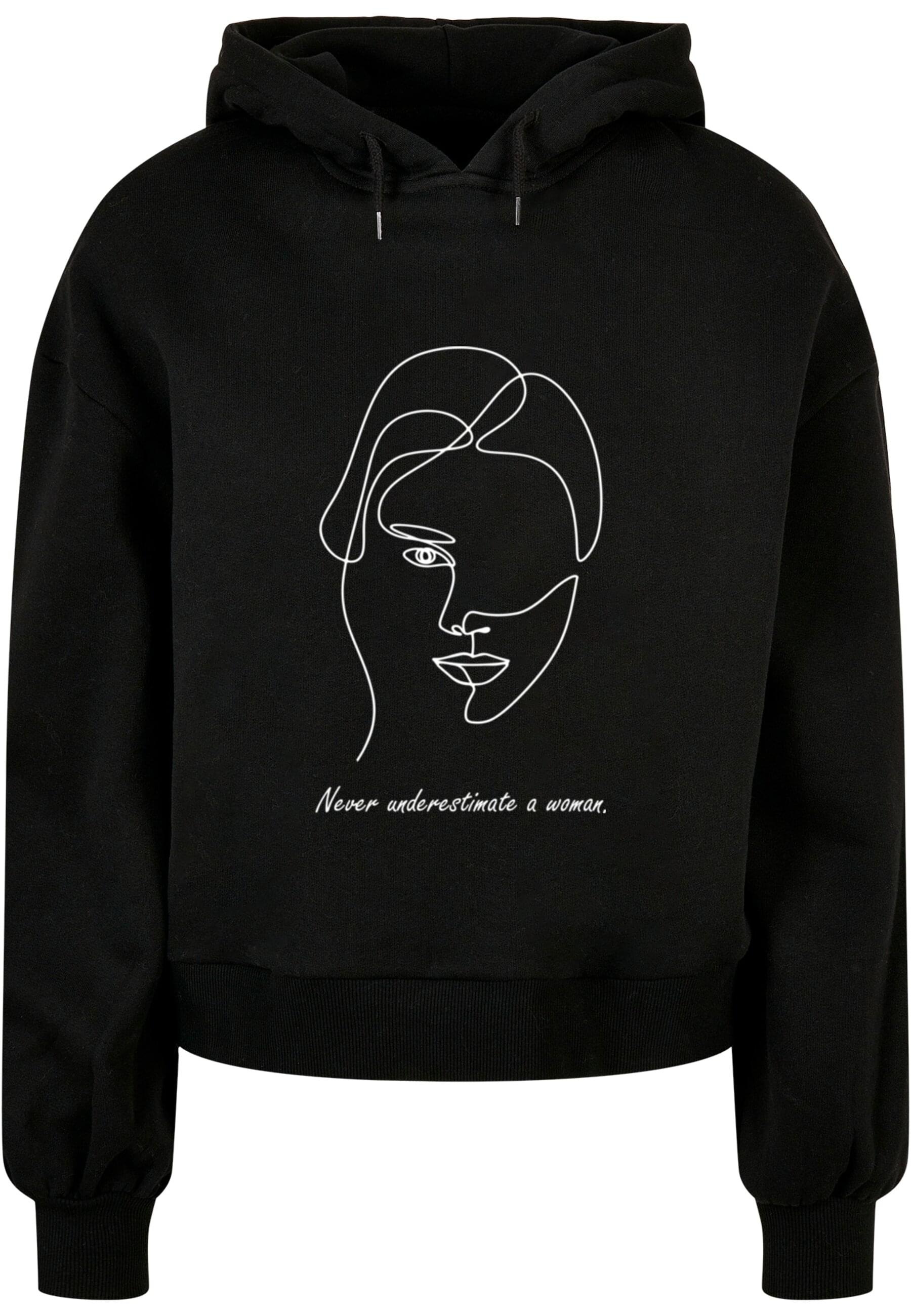 Merchcode Kapuzenpullover "Merchcode Damen Ladies WD - Woman Figure Organic Oversized Hoody"