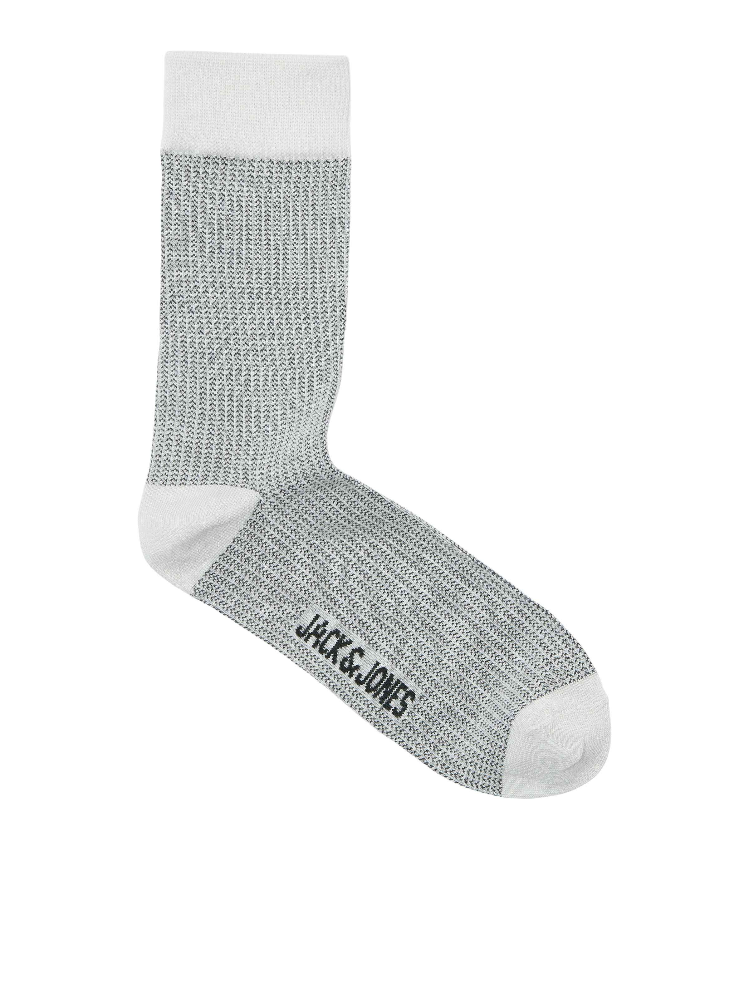 Jack & Jones Freizeitsocken »JACBRYAN BIRD EYE SOCKS 3 PACK SN« 3 Paar tlg. mit Logostickerei