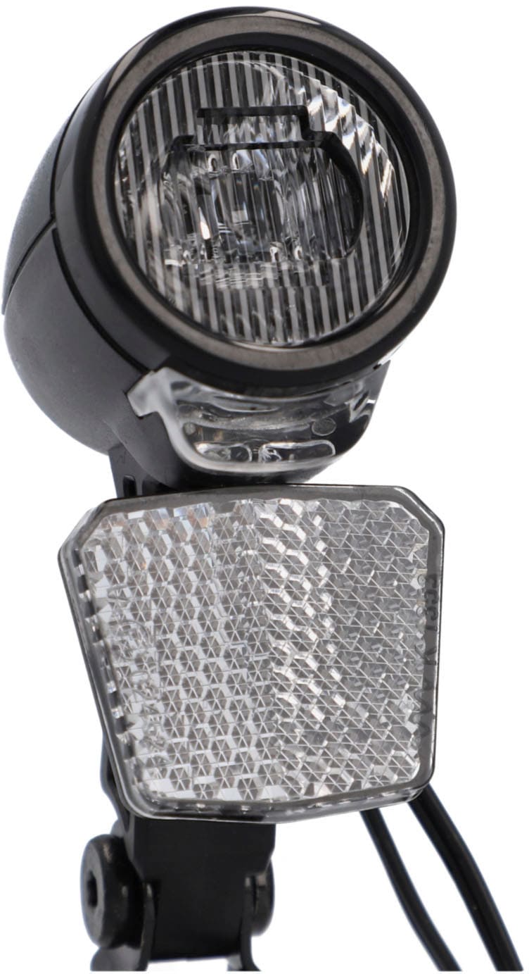 Fahrrad-Frontlicht FISCHER FAHRRAD "Dynamo LED-Frontlicht 40", schwarz, Fahrradlampen