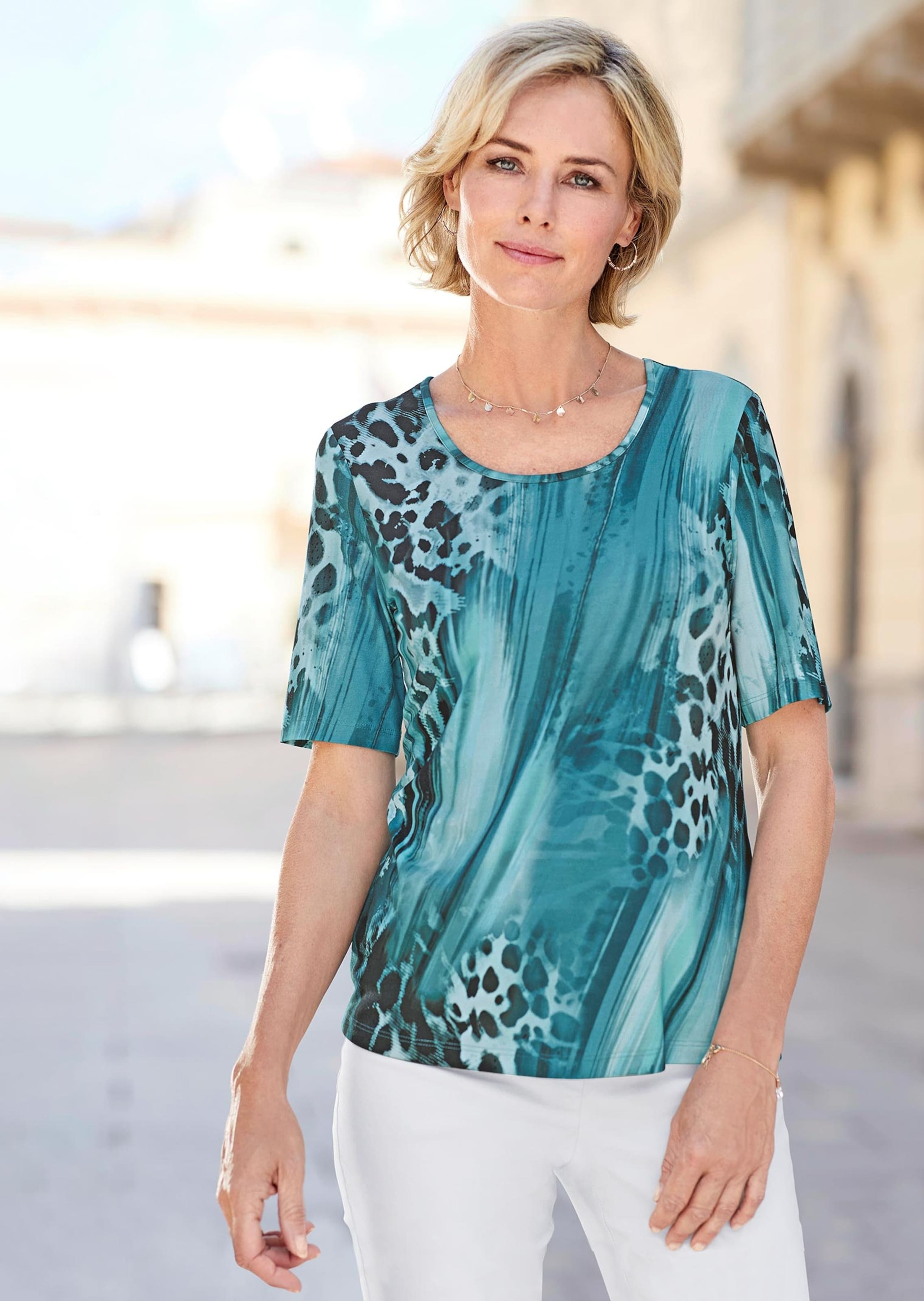 GOLDNER Print-Shirt »Bequemes Druckshirt im Mustermix«