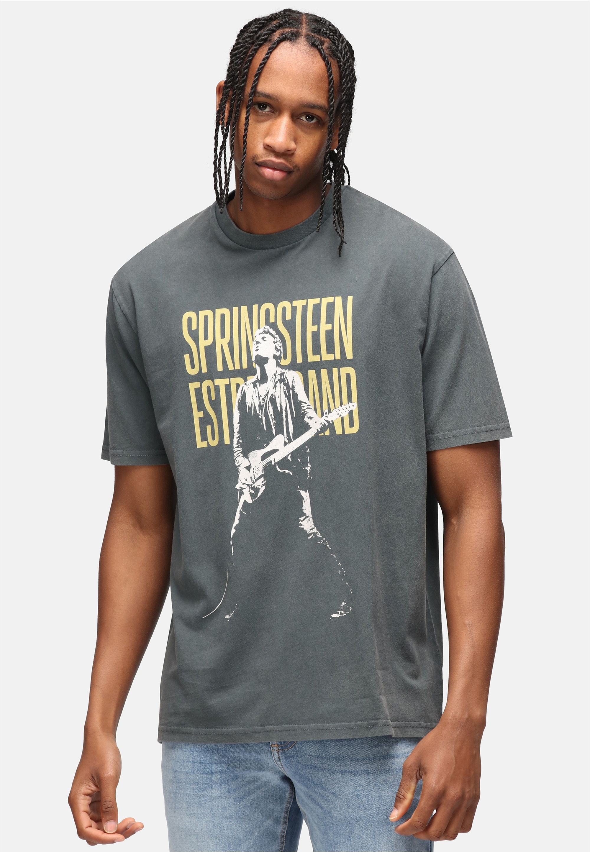 Recovered T-Shirt "Bruce Springsteen Guitar Washed Relaxed", im zeitlosen D günstig online kaufen