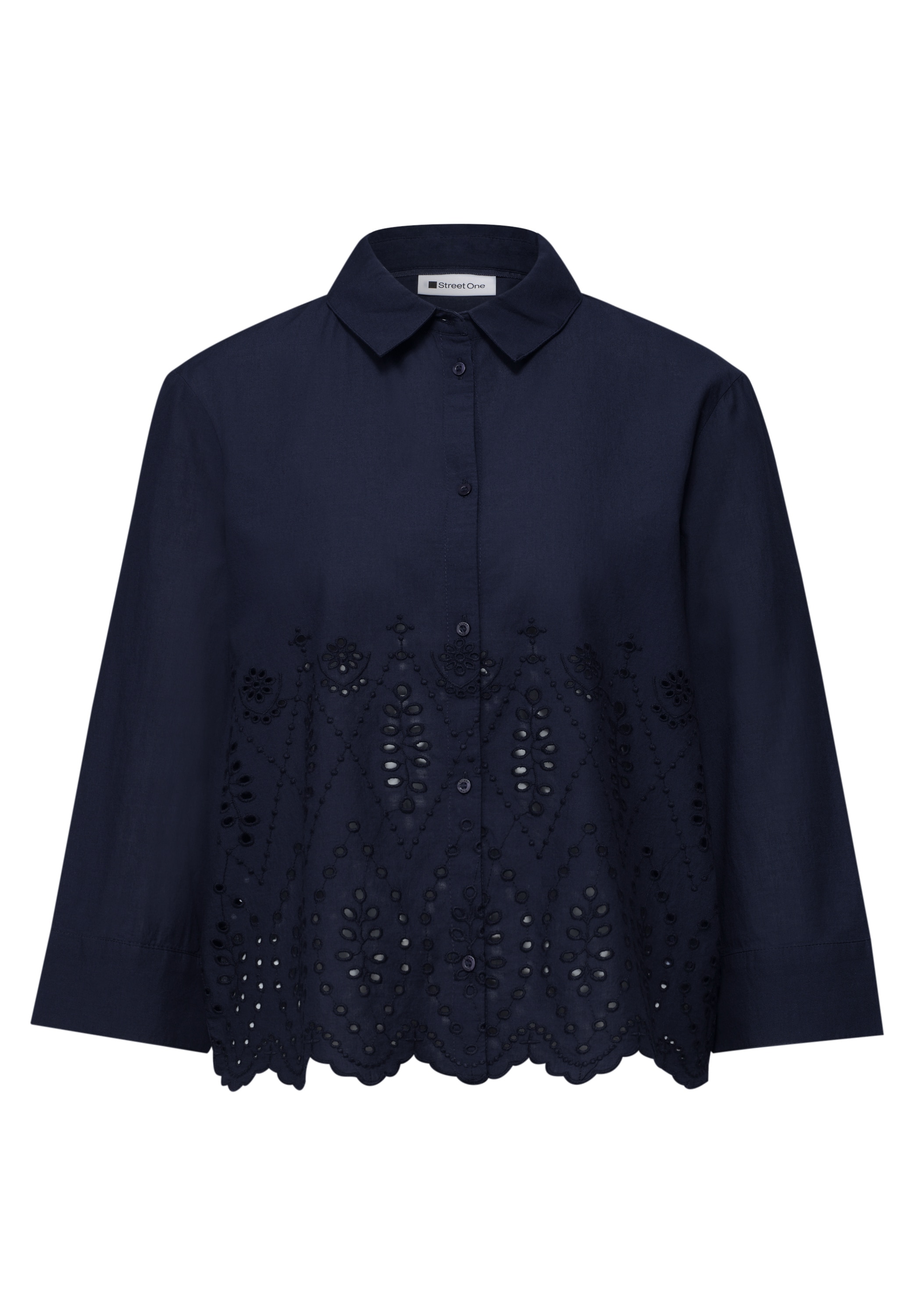 STREET ONE Hemdbluse mit 3/4 Ärmeln