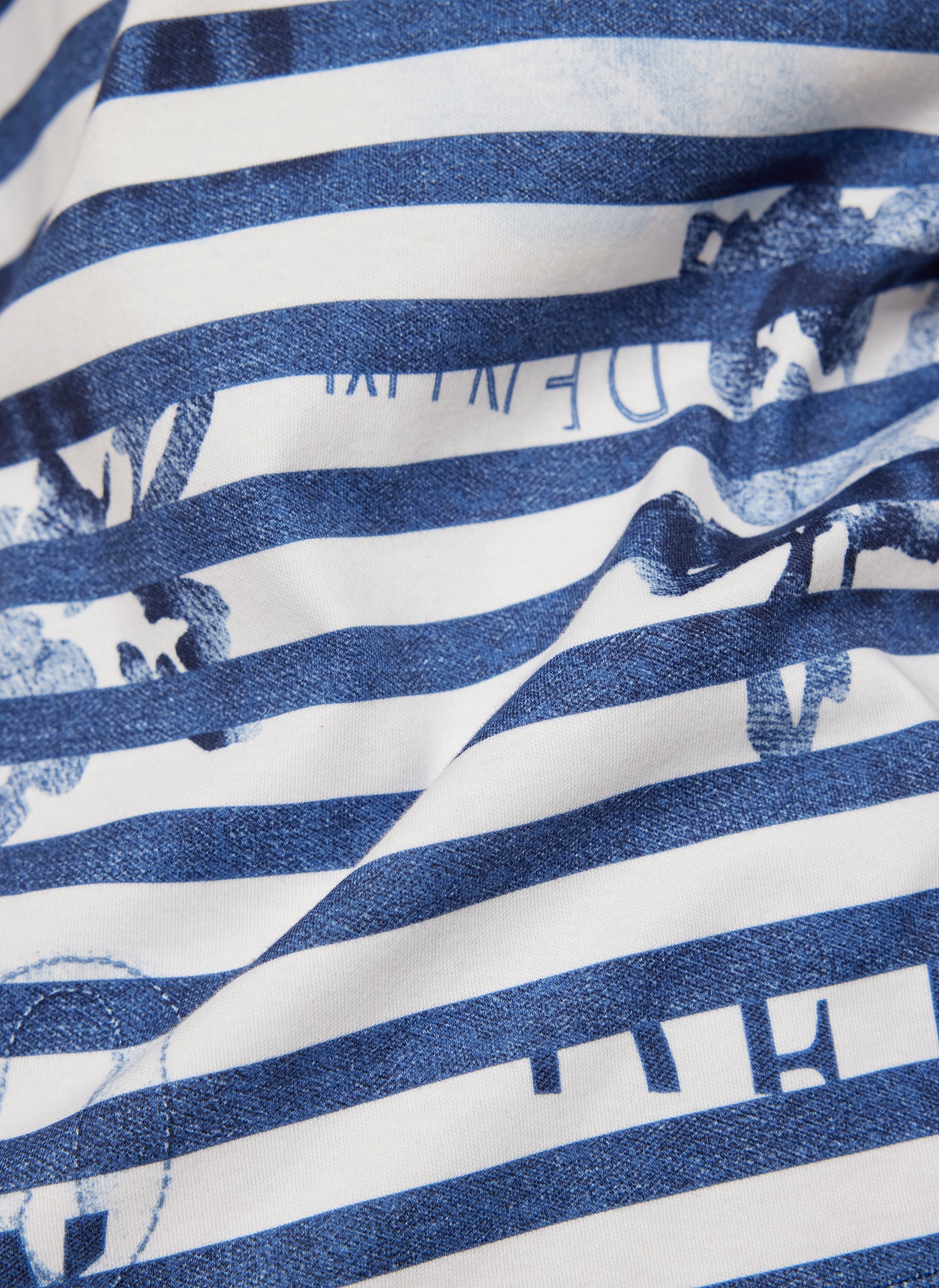 Rabe T-Shirt mit Streifenmuster und Print