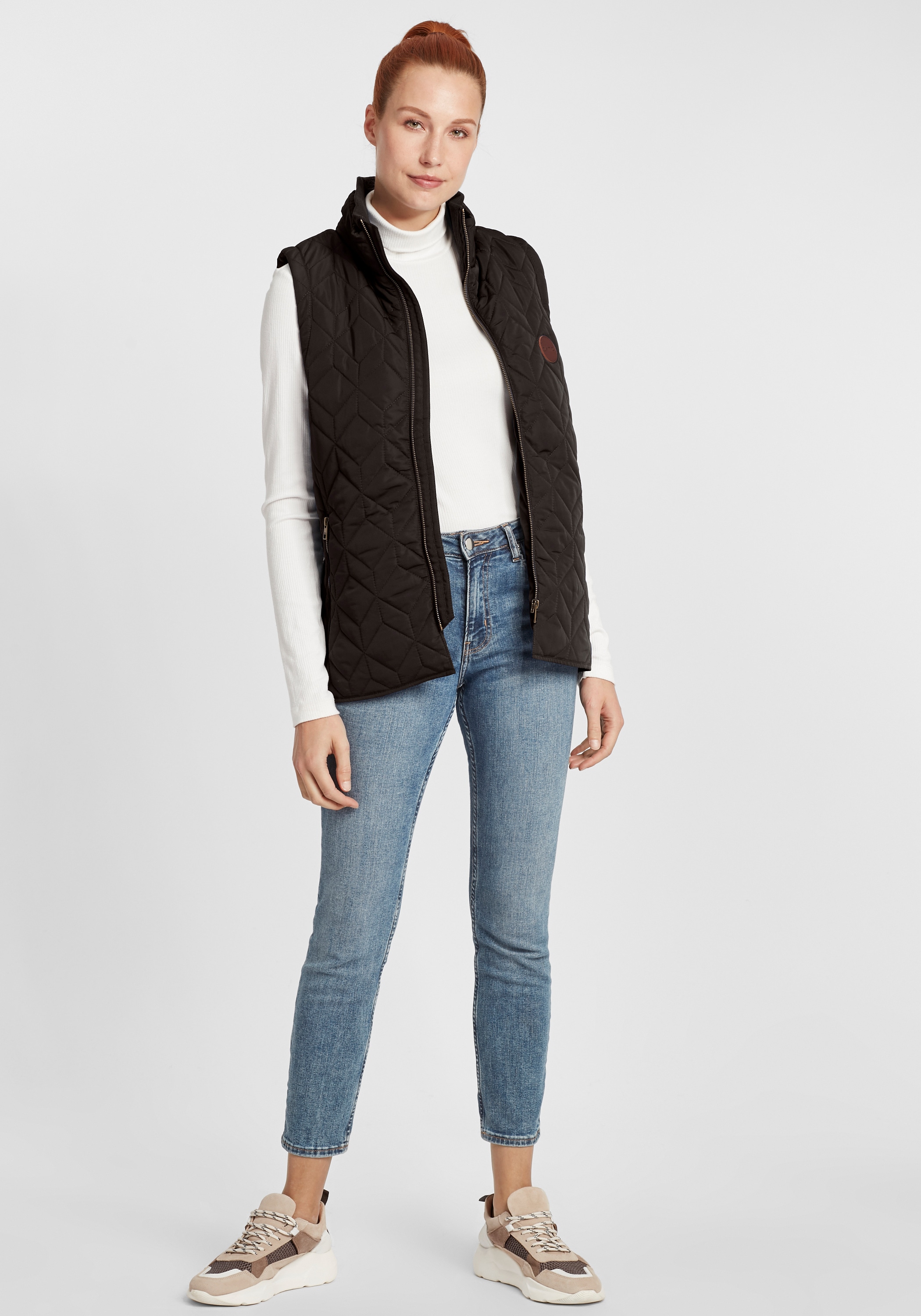 OXMO Steppweste "Steppweste OXAlita" 1 Stk. Reißverschluss günstig online kaufen