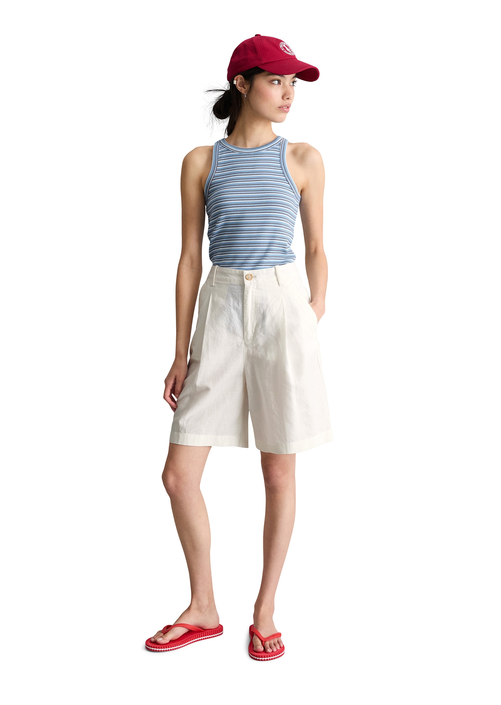 Marc O'Polo DENIM Shorts »aus Leinen-Baumwolle-Mix«