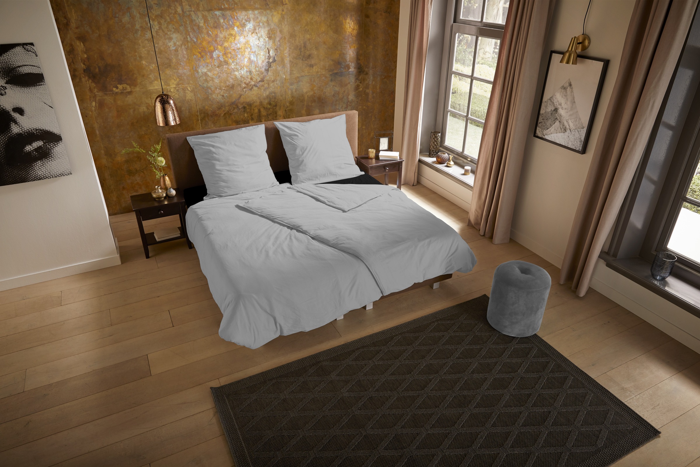 PURE luxury collection Bettwäsche »Pure uni«, Mikrofaser, Pflegeleicht, Weich, Uni, Unifarben, Reißverschluss