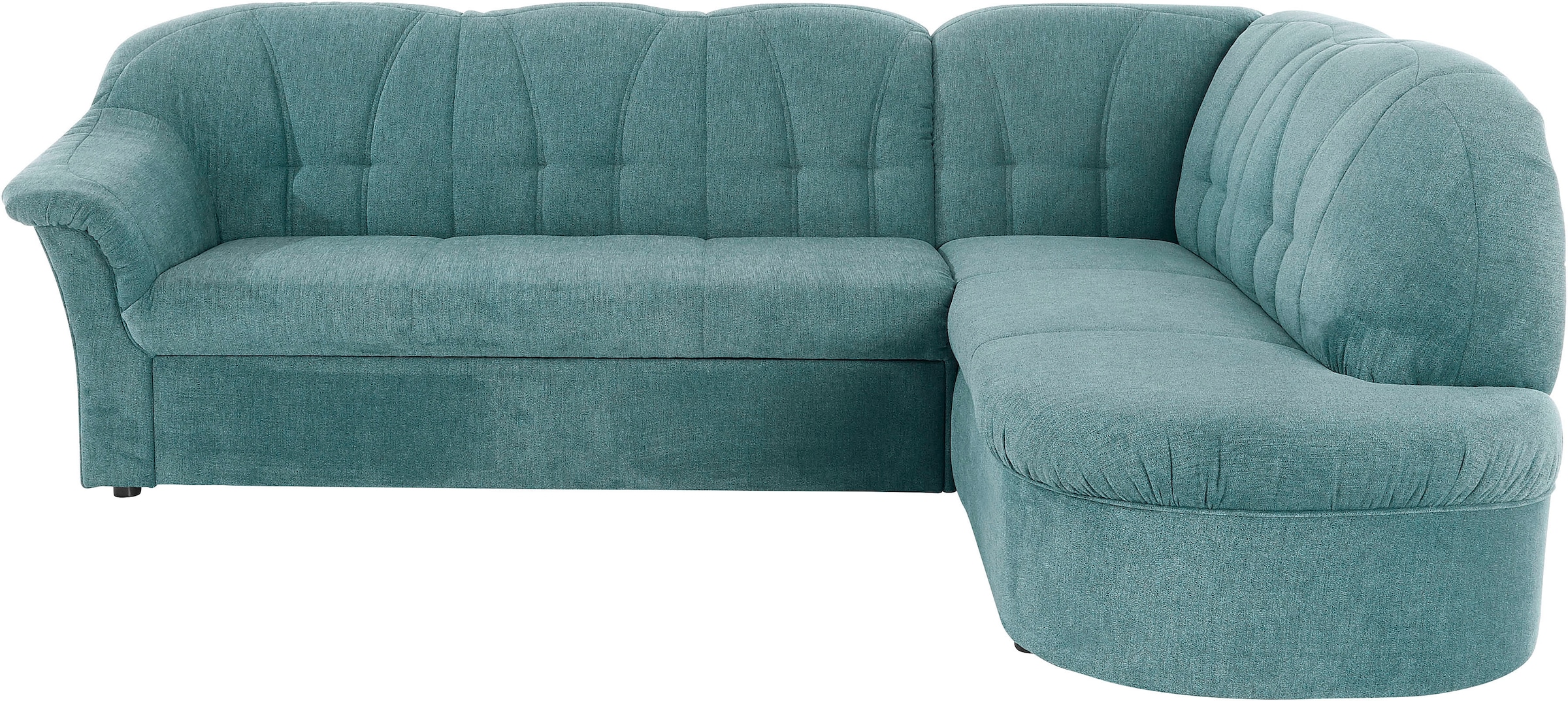 DOMO collection Ecksofa »Pegnitz, elegante Rückensteppung, zeitlose Formensprache, L-Form«, wahlweise mit Bettfunktion