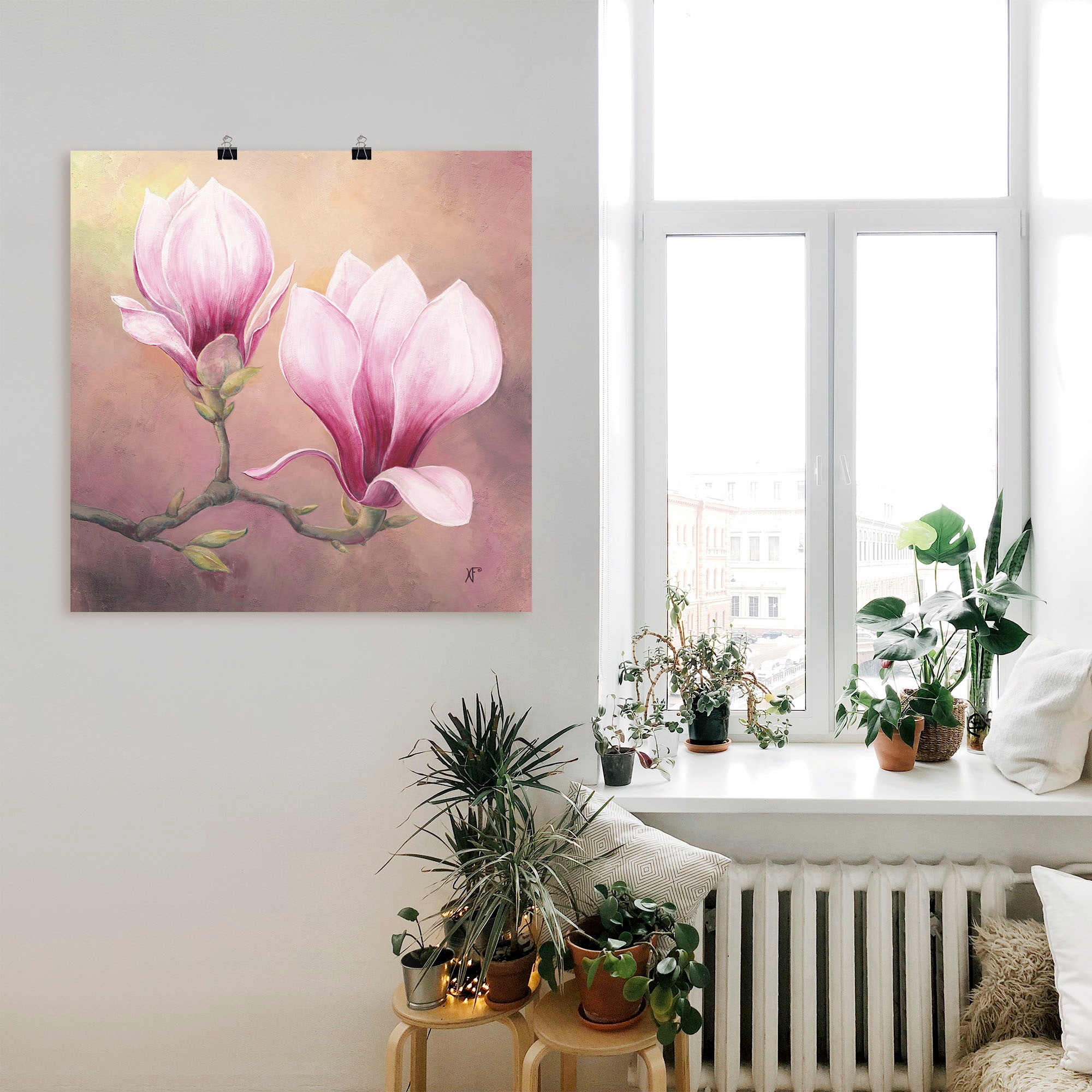Artland Wandbild »Späte Magnolie«, Blumenbilder, (1 St.), als Alubild, Leinwandbild, Wandaufkleber oder Poster in versch. Größen