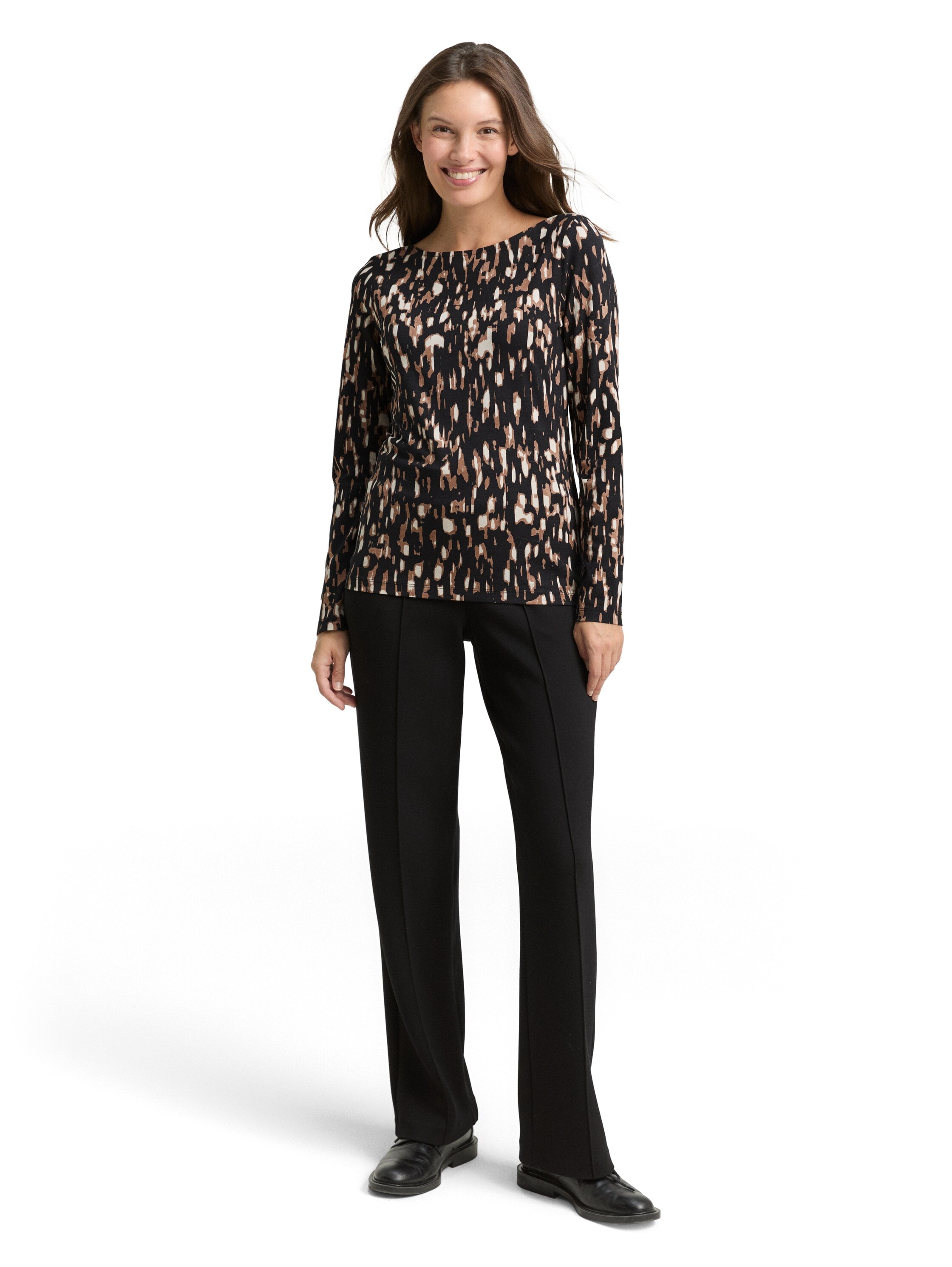 TOM TAILOR Langarmshirt mit All-Over Print