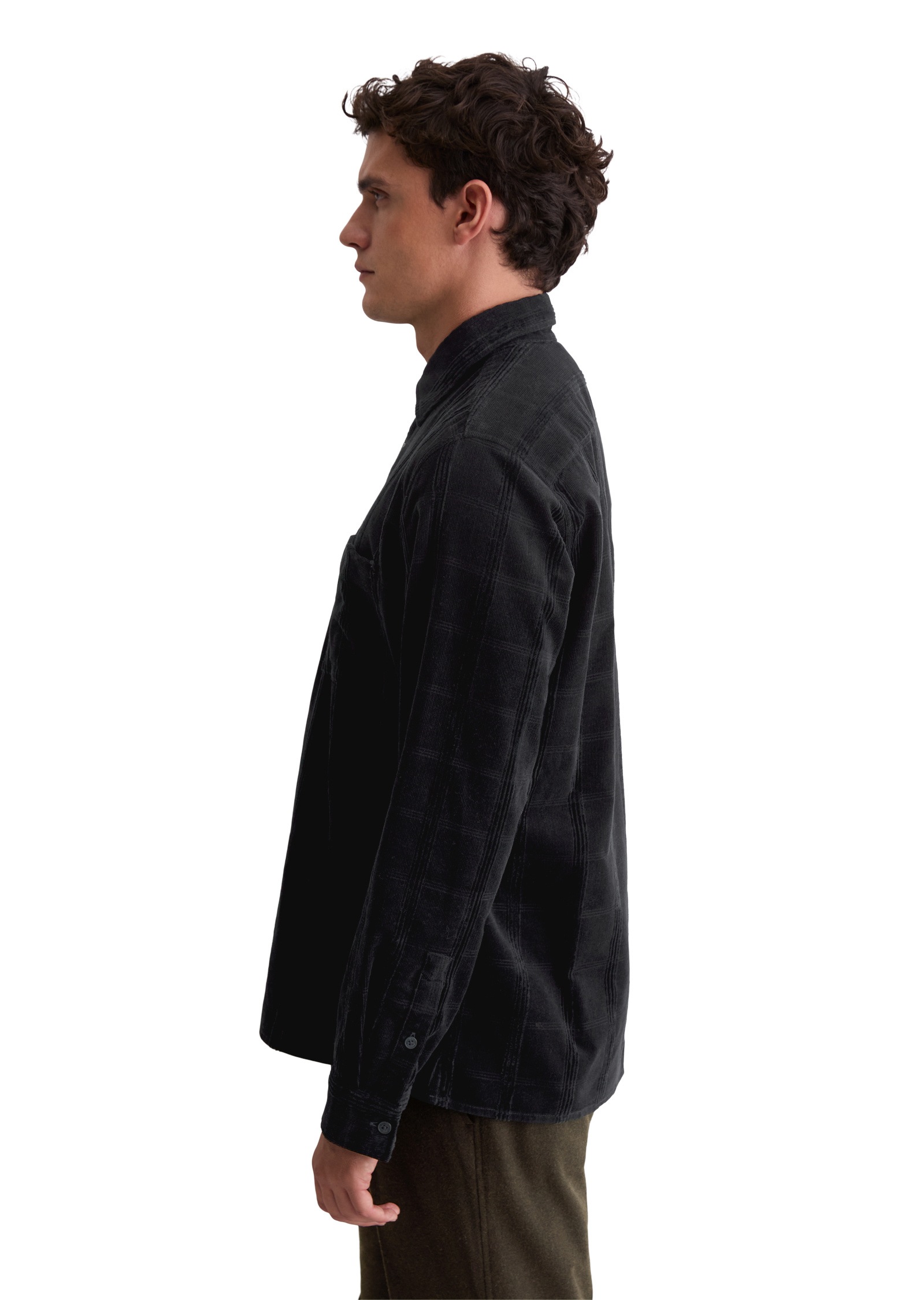 Marc OPolo Langarmhemd "mit spannendem Struktur-Mix" günstig online kaufen