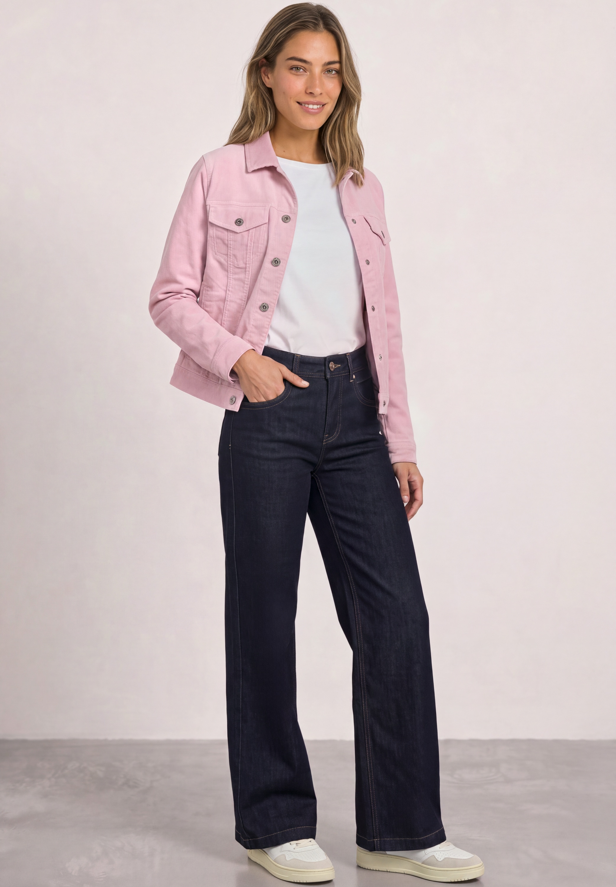 STREET ONE Cordjacke ohne Kapuze mit Brusttaschen