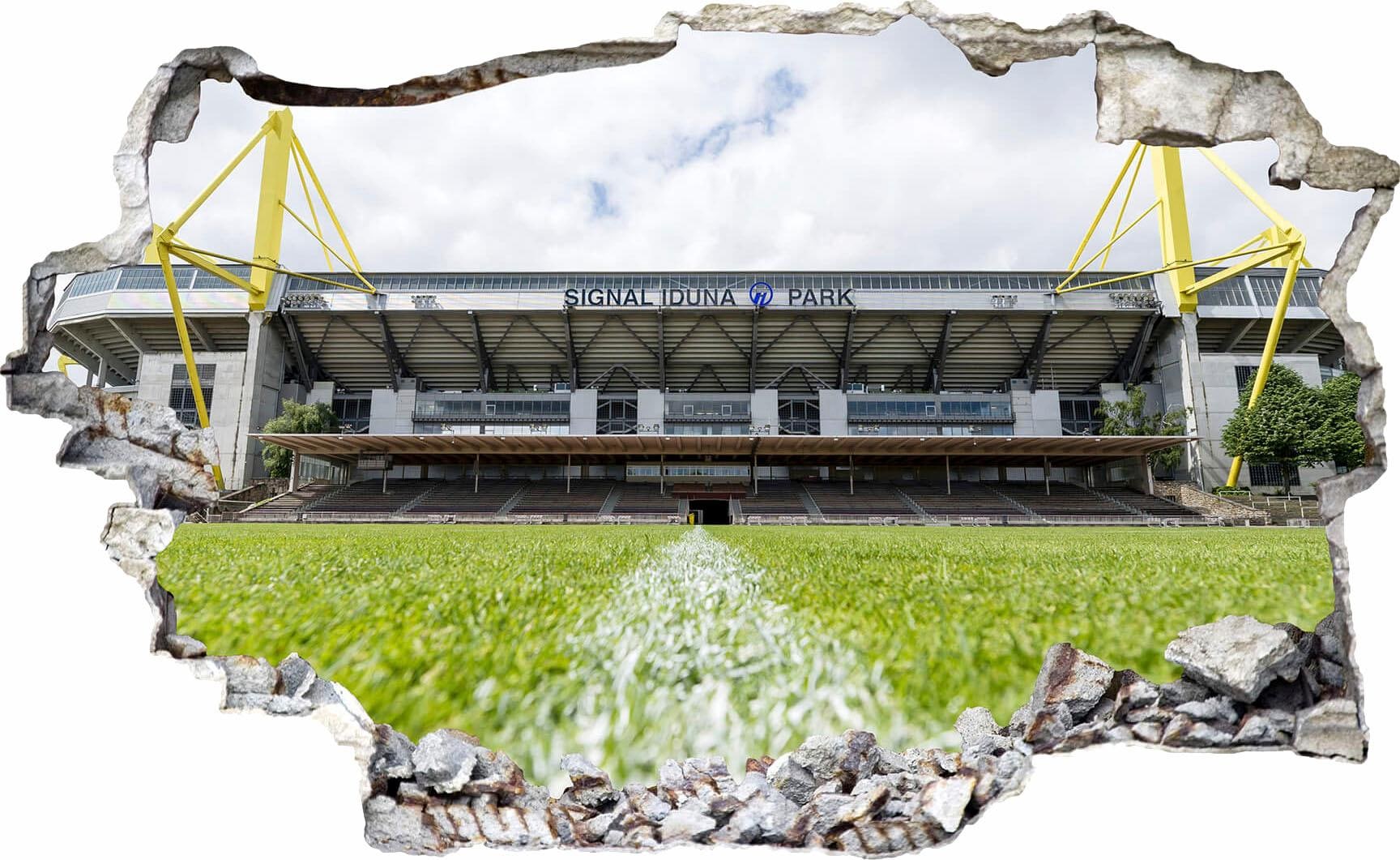 Wandtattoo »Borussia Dortmund BVB Signal Iduna«, selbstklebend, entfernbar