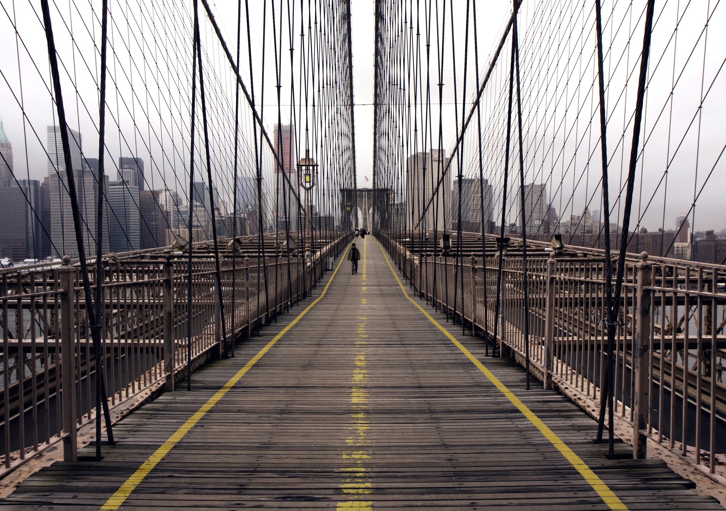 Papermoon Fototapete "Brookly Bridge" glatt günstig online kaufen