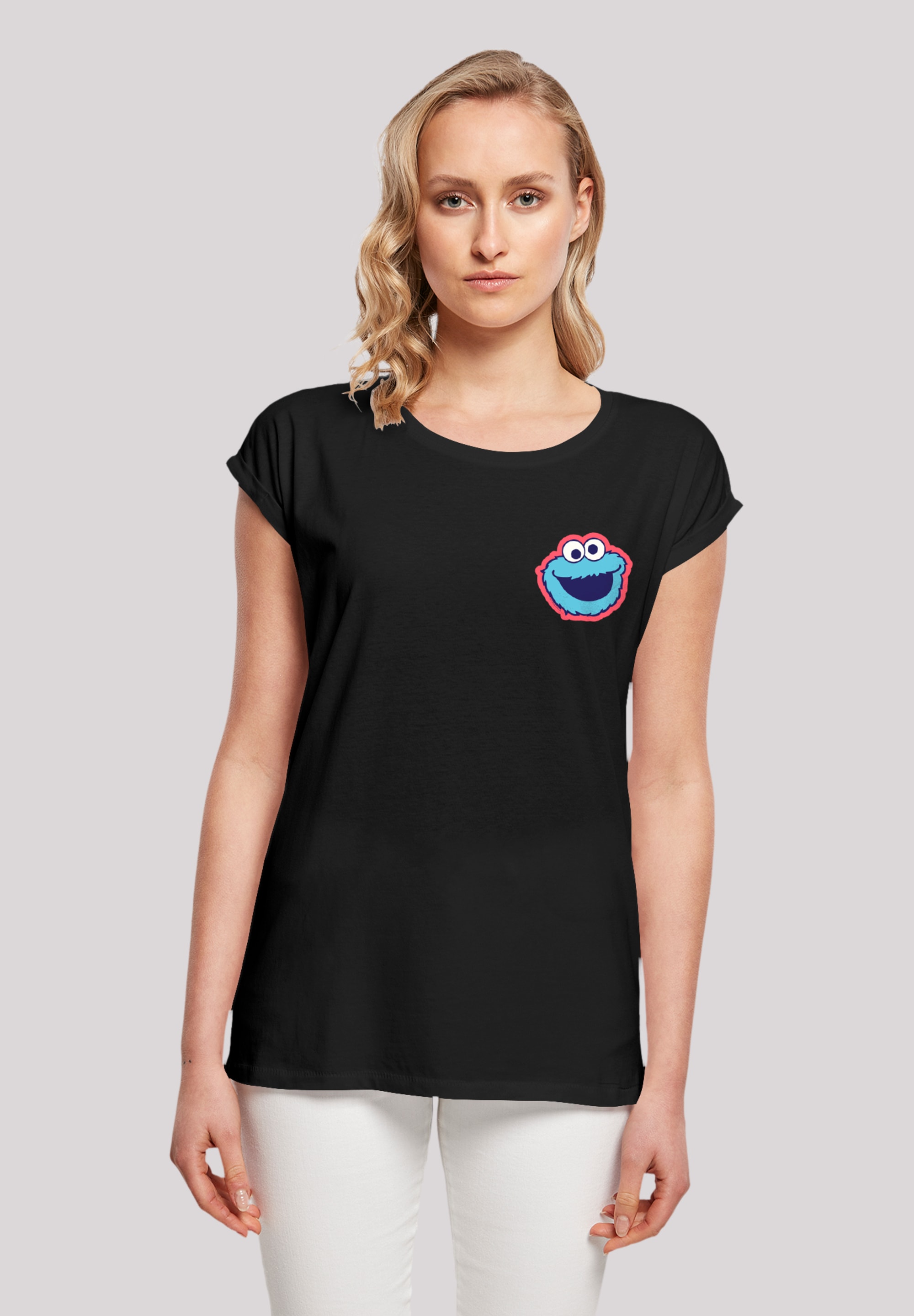 F4NT4STIC T-Shirt »Sesamstraße Cookie Monster Smile«, Premium Qualität, Weihnachts-Kollection
