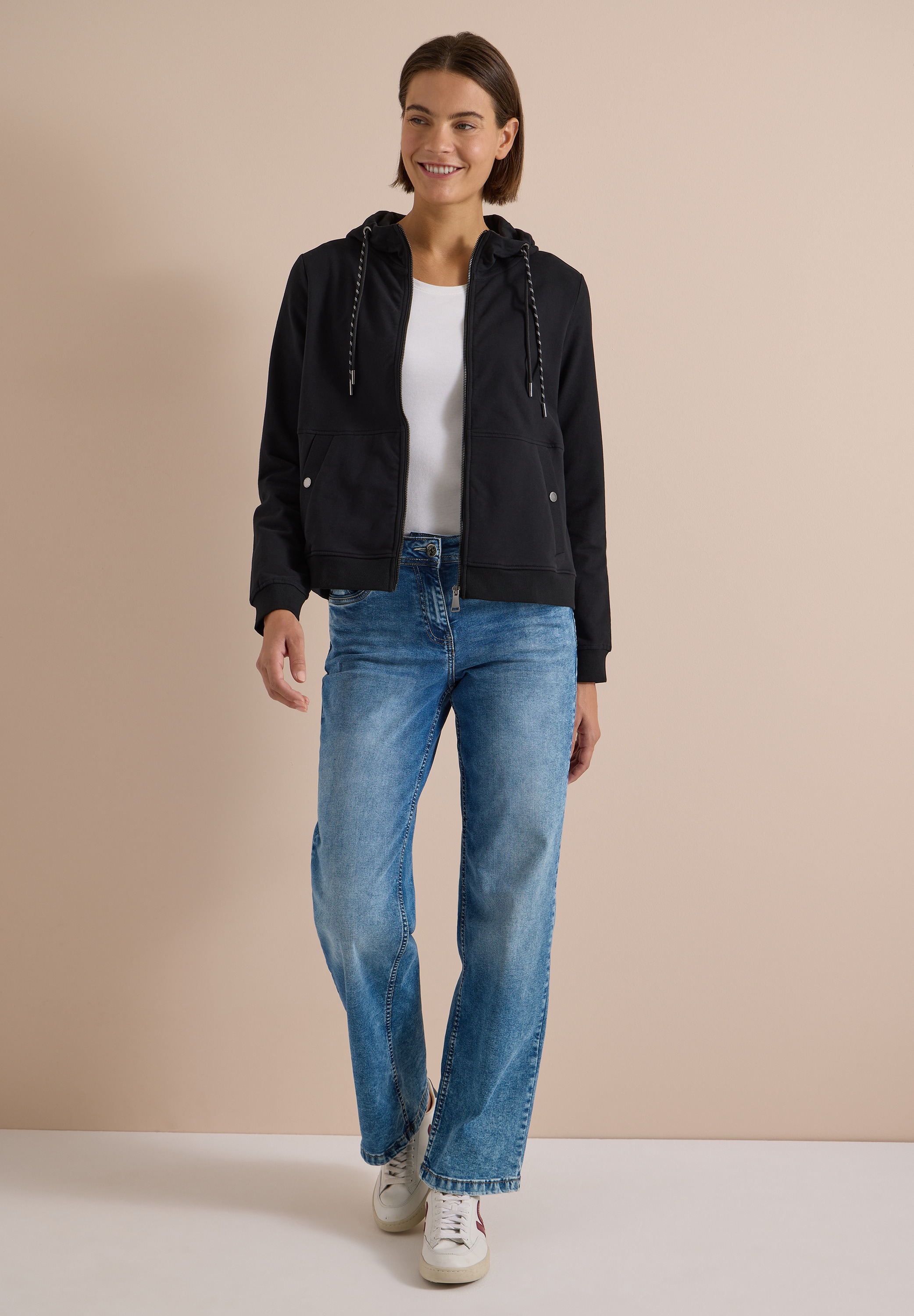 Cecil Sweatjacke mit Kapuze