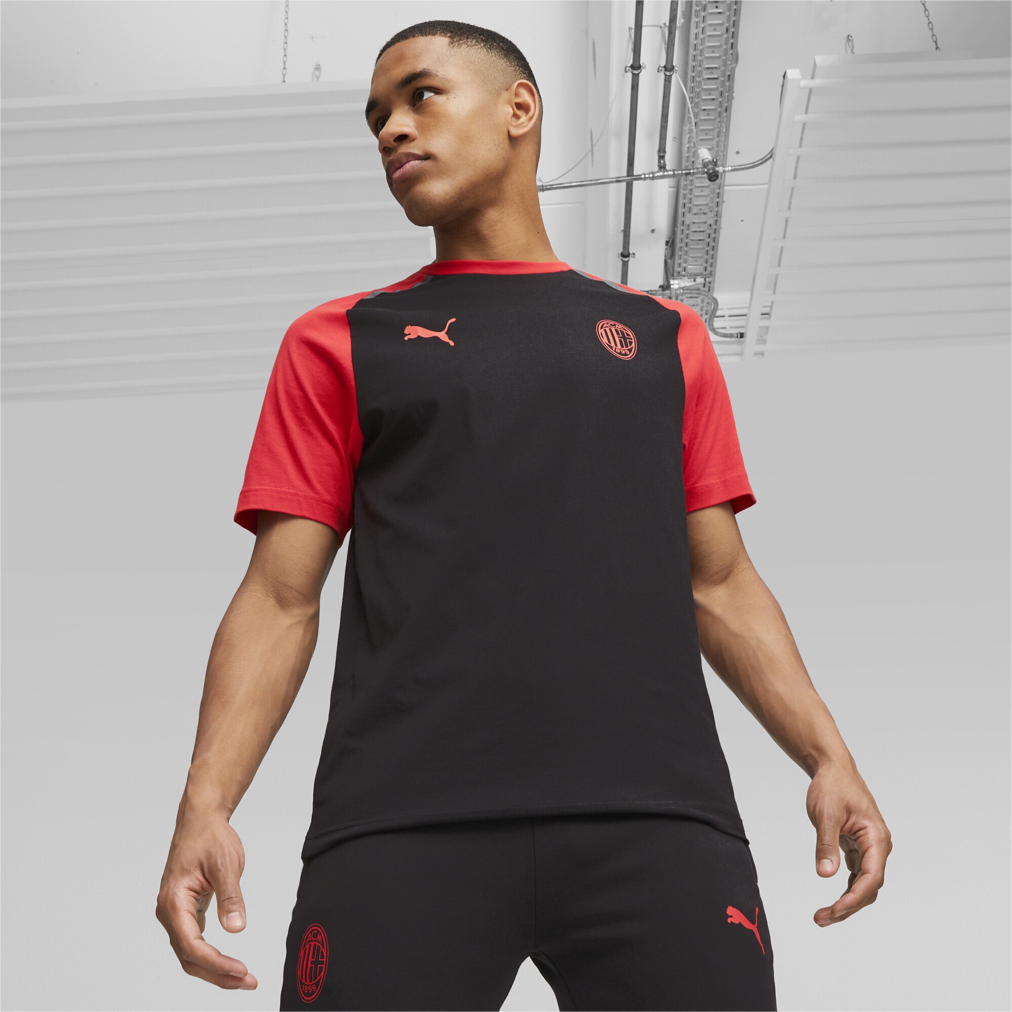 PUMA T-Shirt »AC Milan Football Casuals T-Shirt Herren«