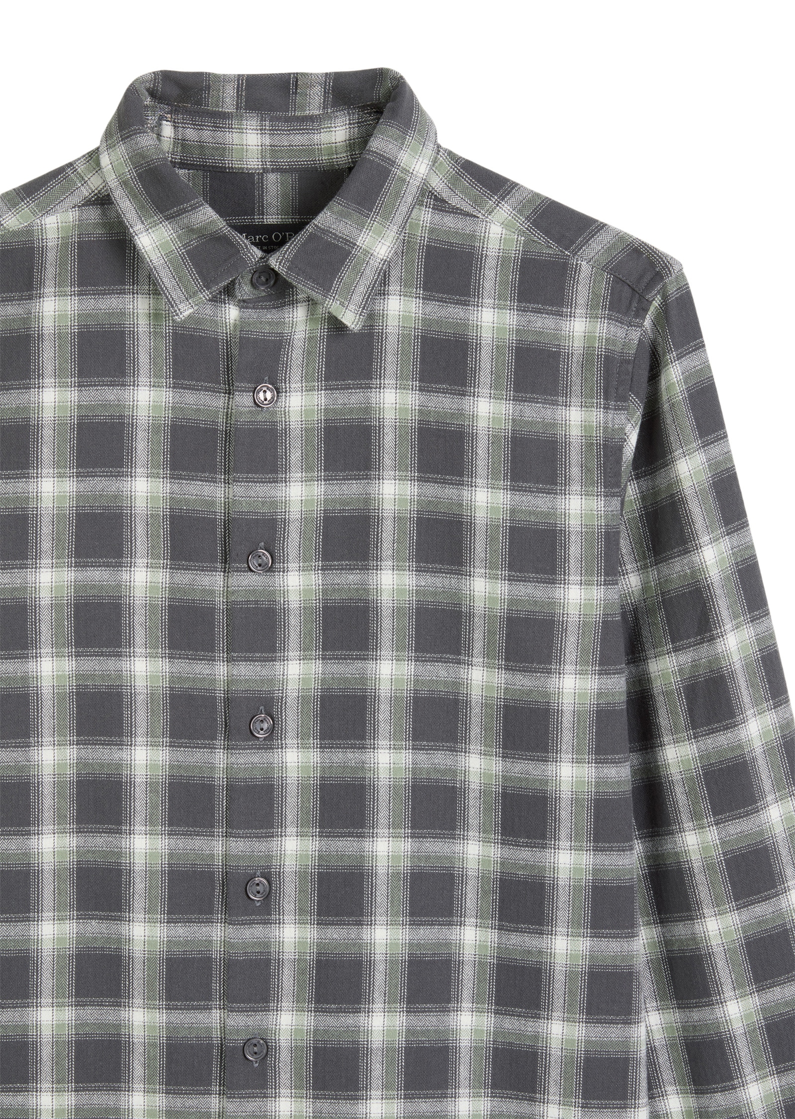 Marc O'Polo Langarmhemd »aus Baumwolle in Flanell-Optik«