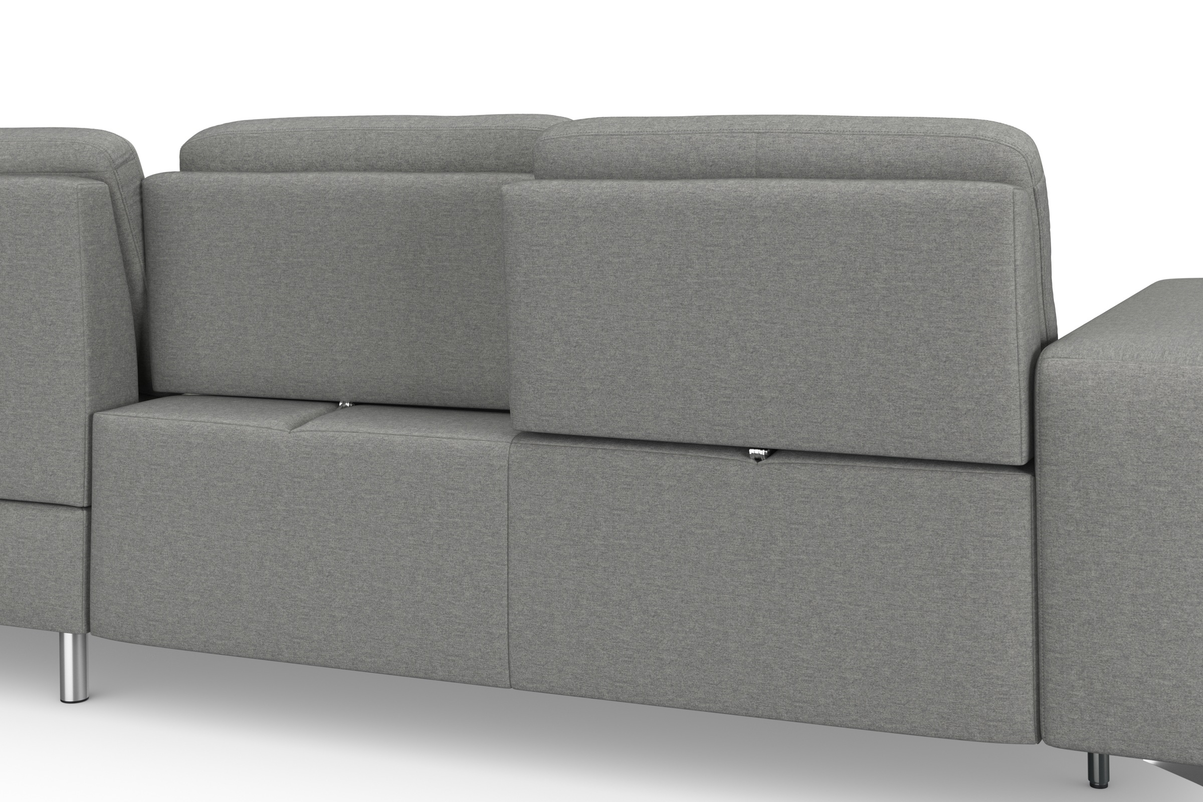 sit&more Ecksofa »Baviene L-Form«, inklusive Sitztiefenverstellung und Federkern, wahlweise Bettfunktion