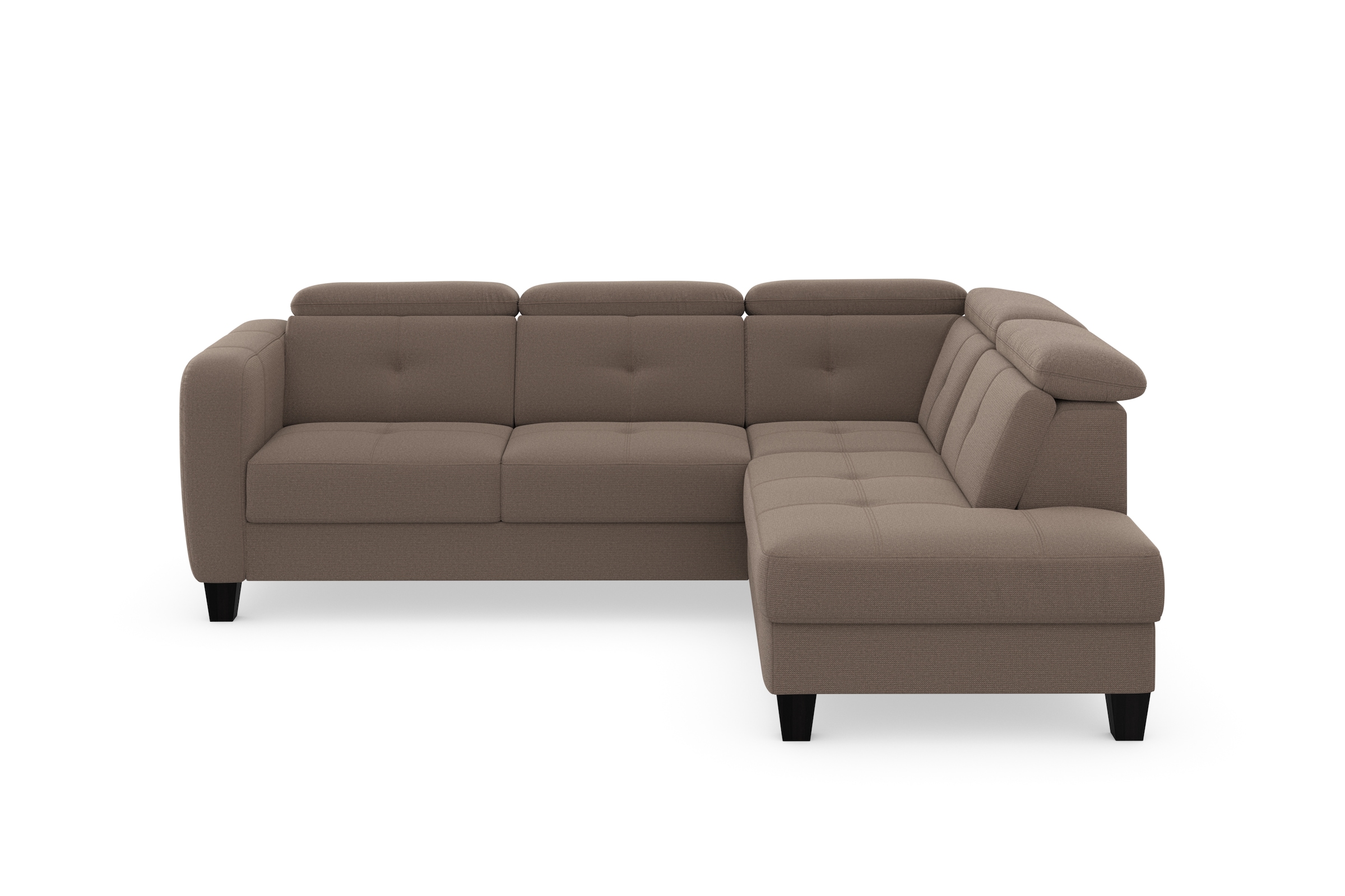 sit&more Ecksofa »Belluci L-Form«, inklusive Federkern, wahlweise mit Bettfunktion und Bettkasten
