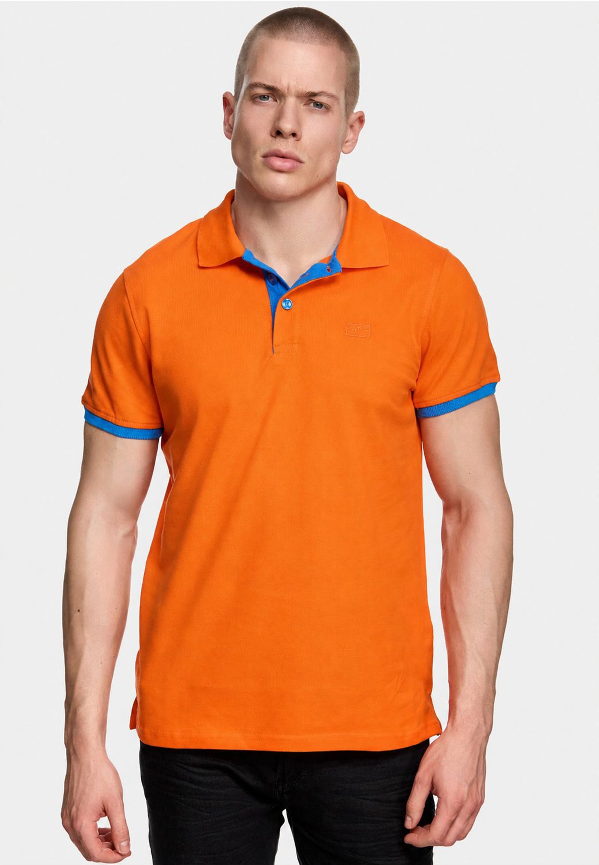 Rusty Neal Poloshirt "Rusty Neal Polo" mit kontrastfarbig abgesetzter Knopfleiste