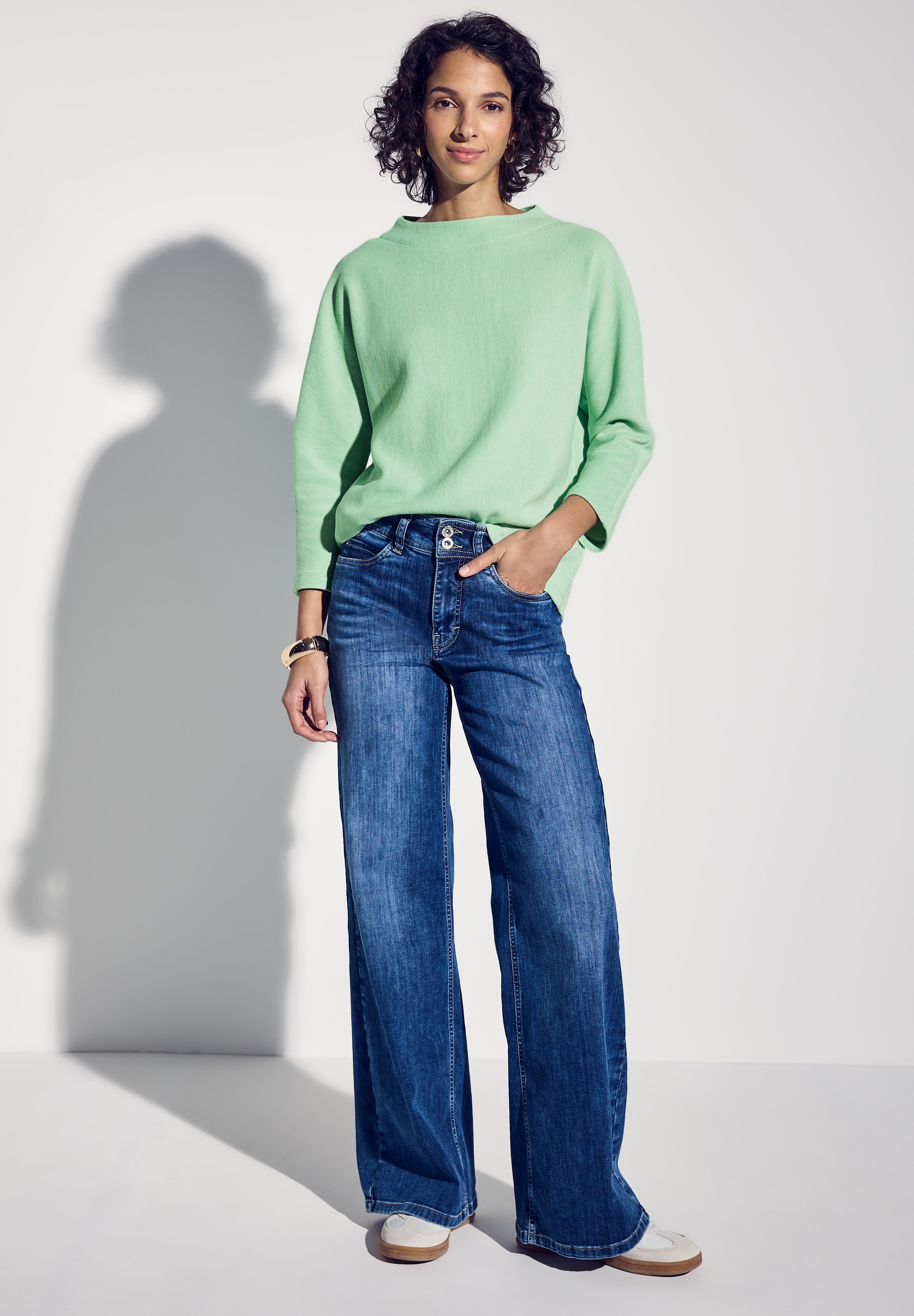 STREET ONE 3/4-Arm-Shirt, mit 3/4 Ärmeln