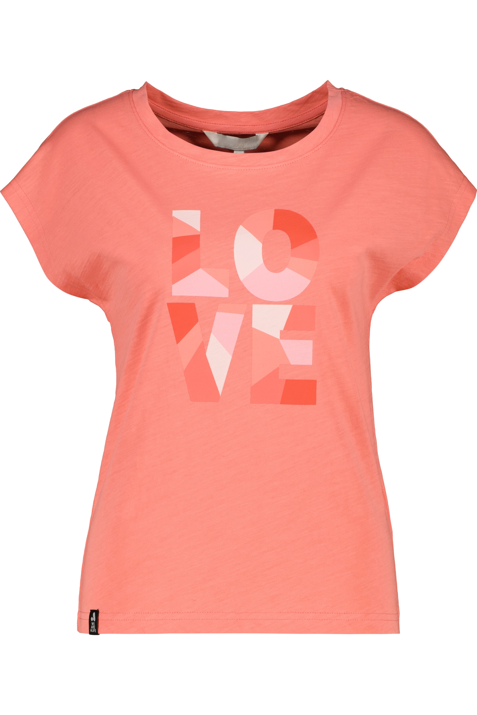 Alife & Kickin Rundhalsshirt leichtes Sommer-Top mit Print aus Bio-Baumwolle mit Rundhals