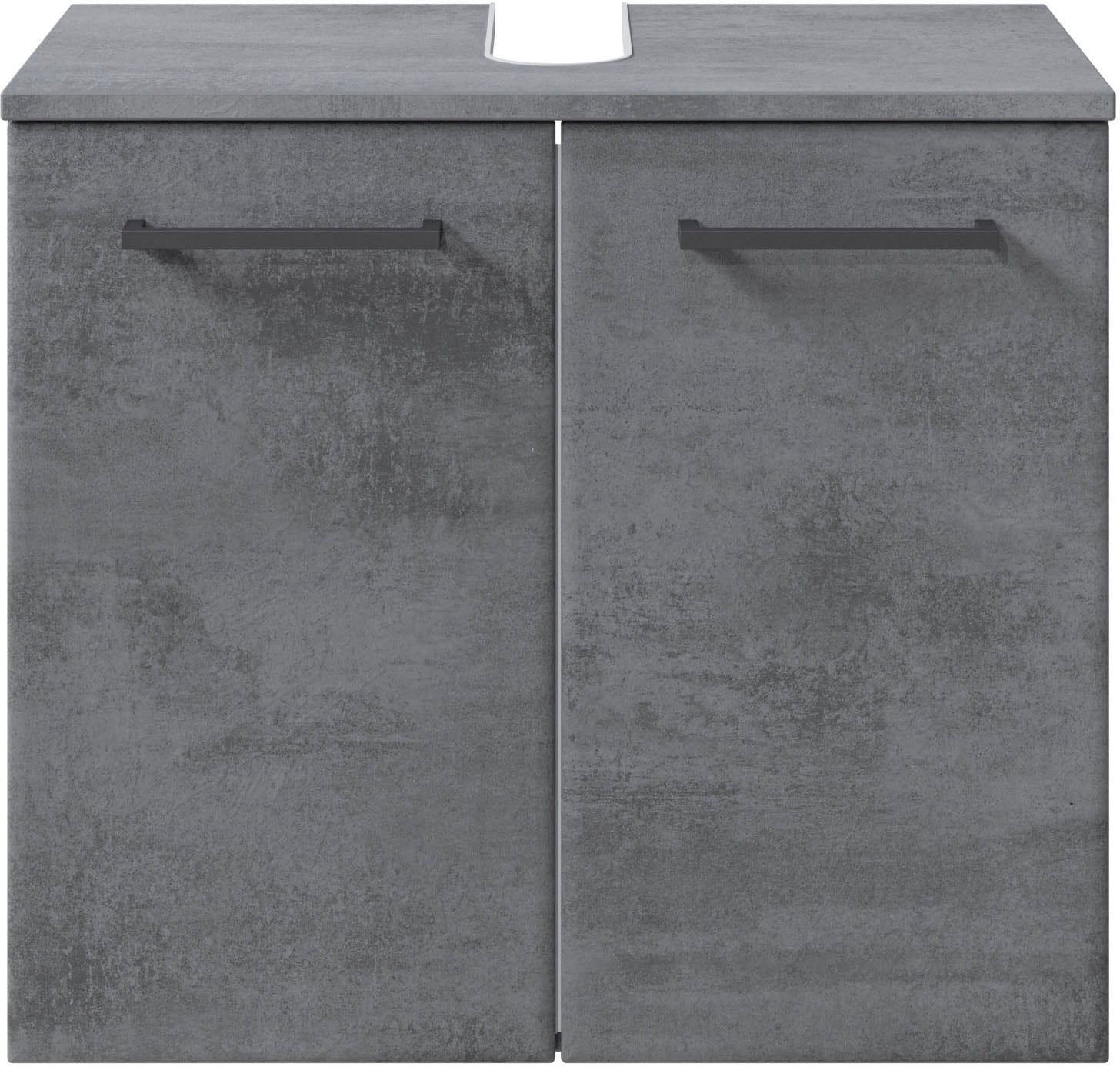 Saphir Badmöbel-Set »Quickset 945 4-teilig, Waschbeckenunterschrank und LED-Spiegelschrank«, (4 St.), Unterschrank, Hängeschrank, 7 Türen, 2 Schubladen, inkl. Türdämpfer