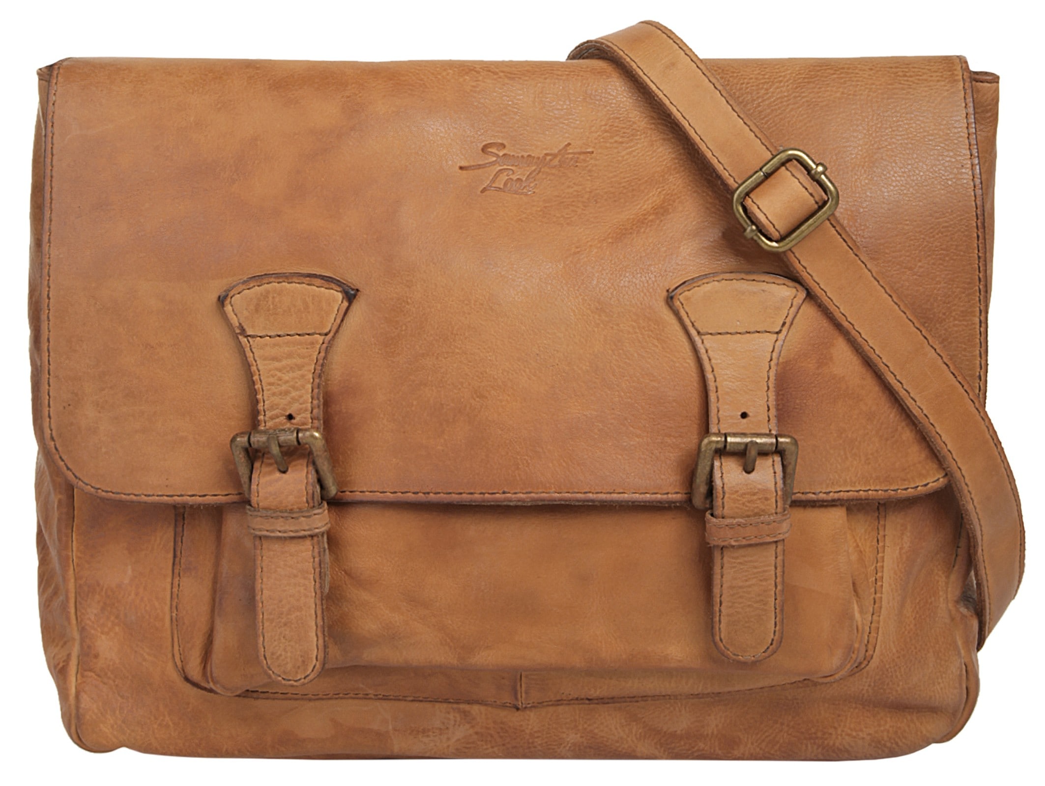 Samantha Look Umhängetasche »SATCHEL«, echt Leder, Made in Italy