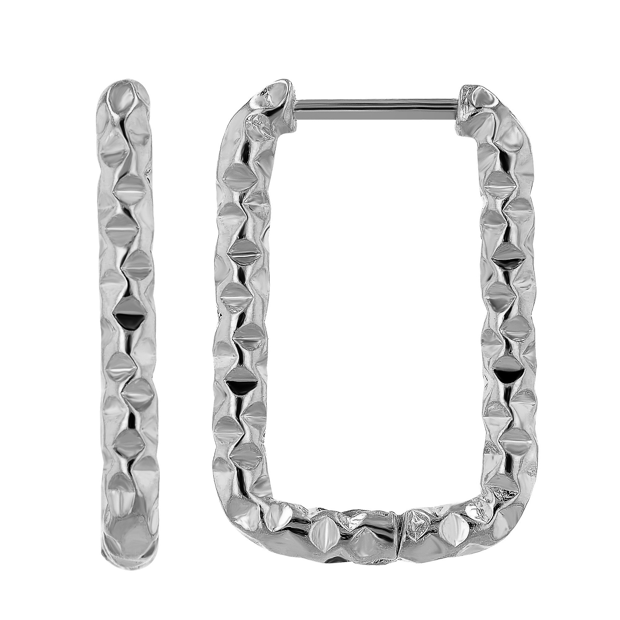 Adelia´s Paar Creolen »Damen Creolen aus poliertem Edelstahl«