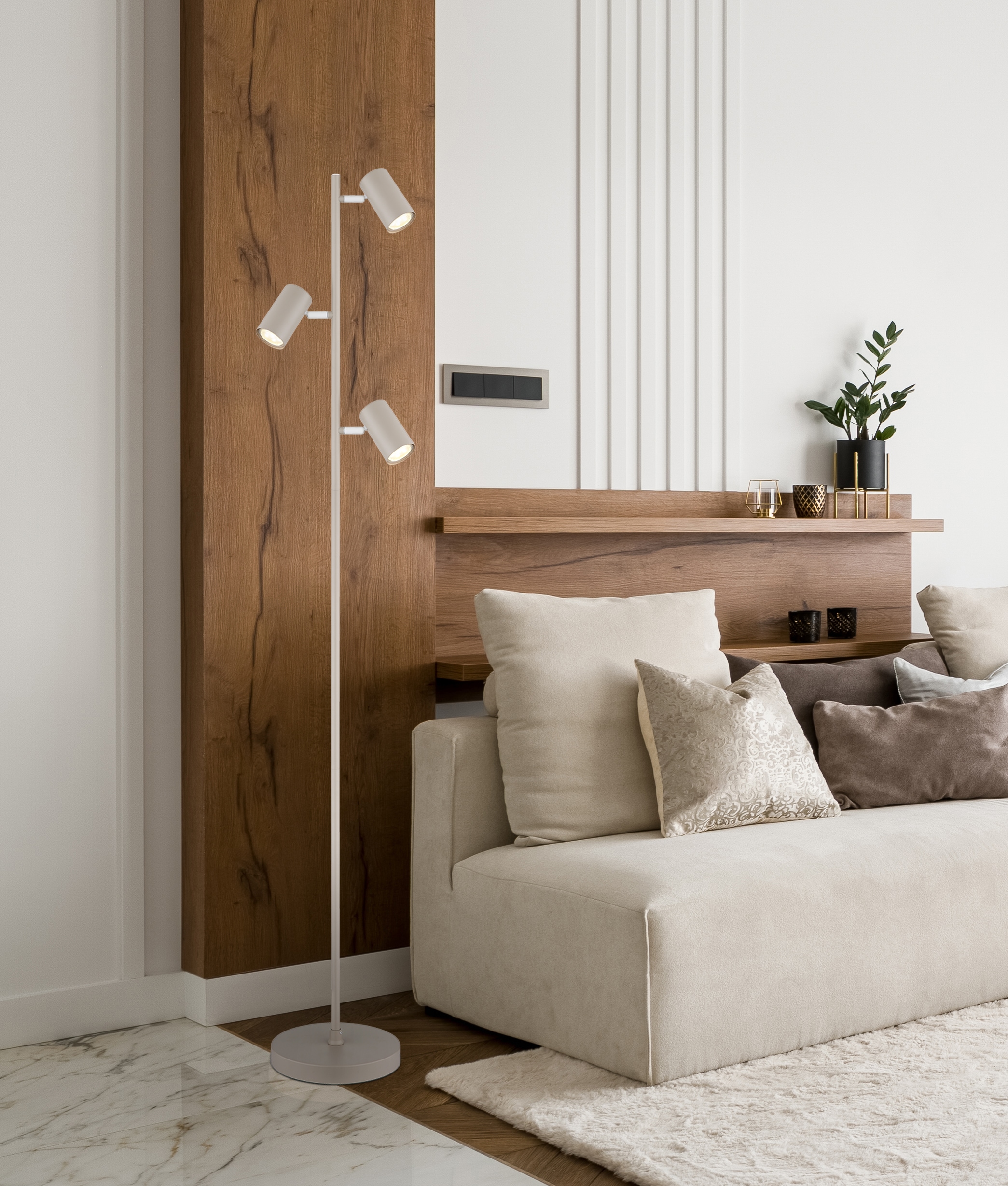 GLOBO LIGHTING Stehlampe »ROBBY« GU10 1 Stk. Stehleuchte für Wohn- & Schlafzimmer modern