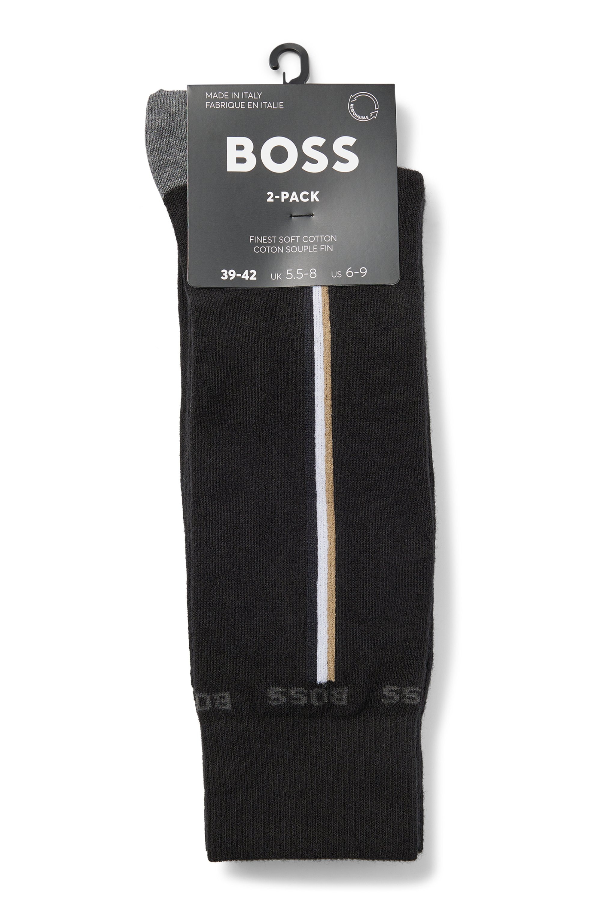 BOSS Businesssocken "2P RS Iconic CC", (2 Paar), Neuheit, Kontraststreifen günstig online kaufen