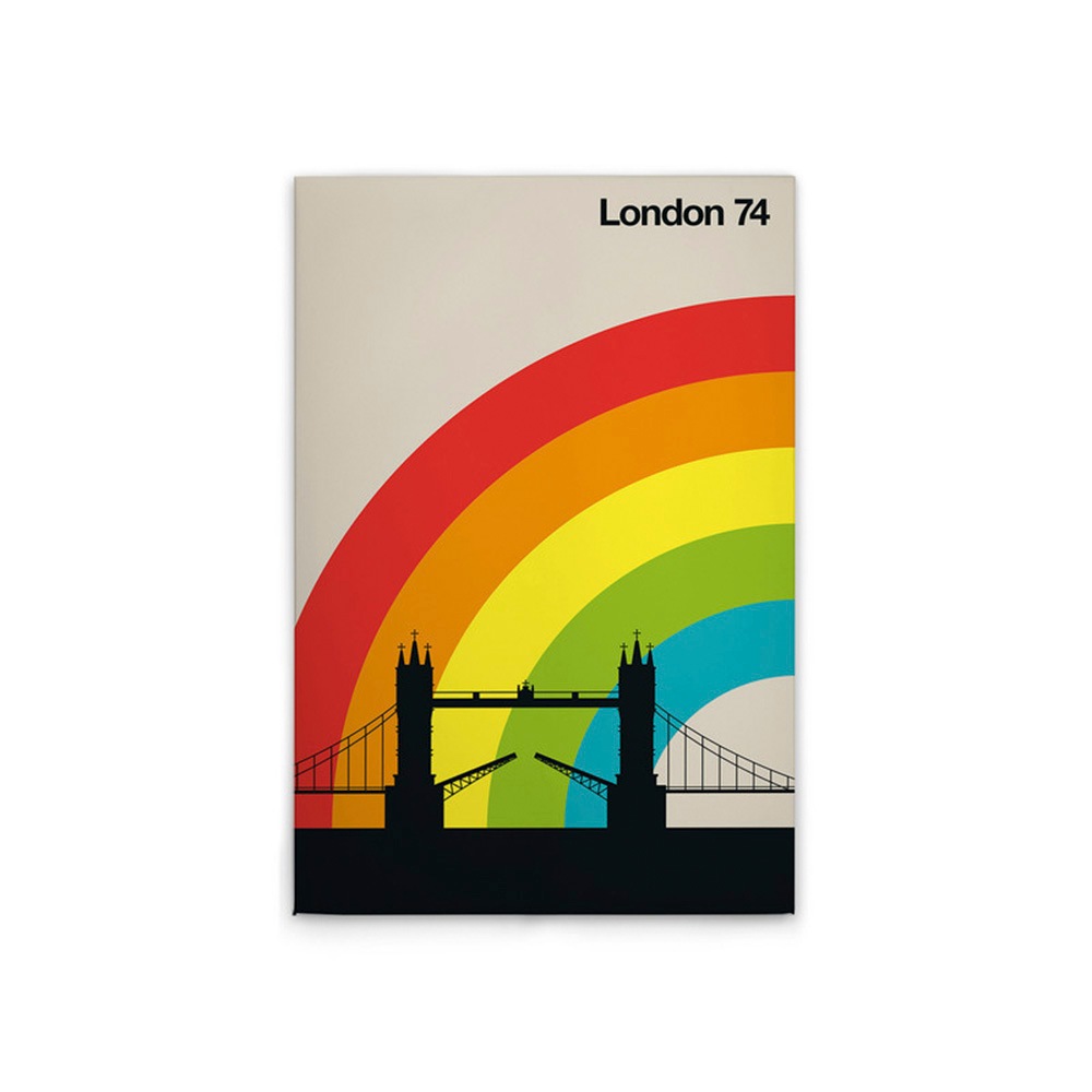 A.S. Création Leinwandbild "London74 - Wandbild Bunt Creme Schwarz Keilrahm günstig online kaufen