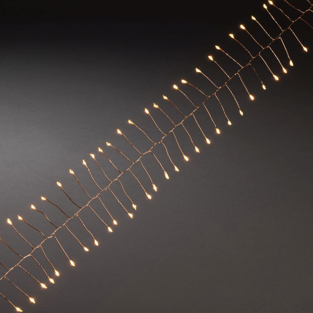KONSTSMIDE LED-Lichterkette »Weihnachtsdeko«, 200 bernsteinfarbene Dioden