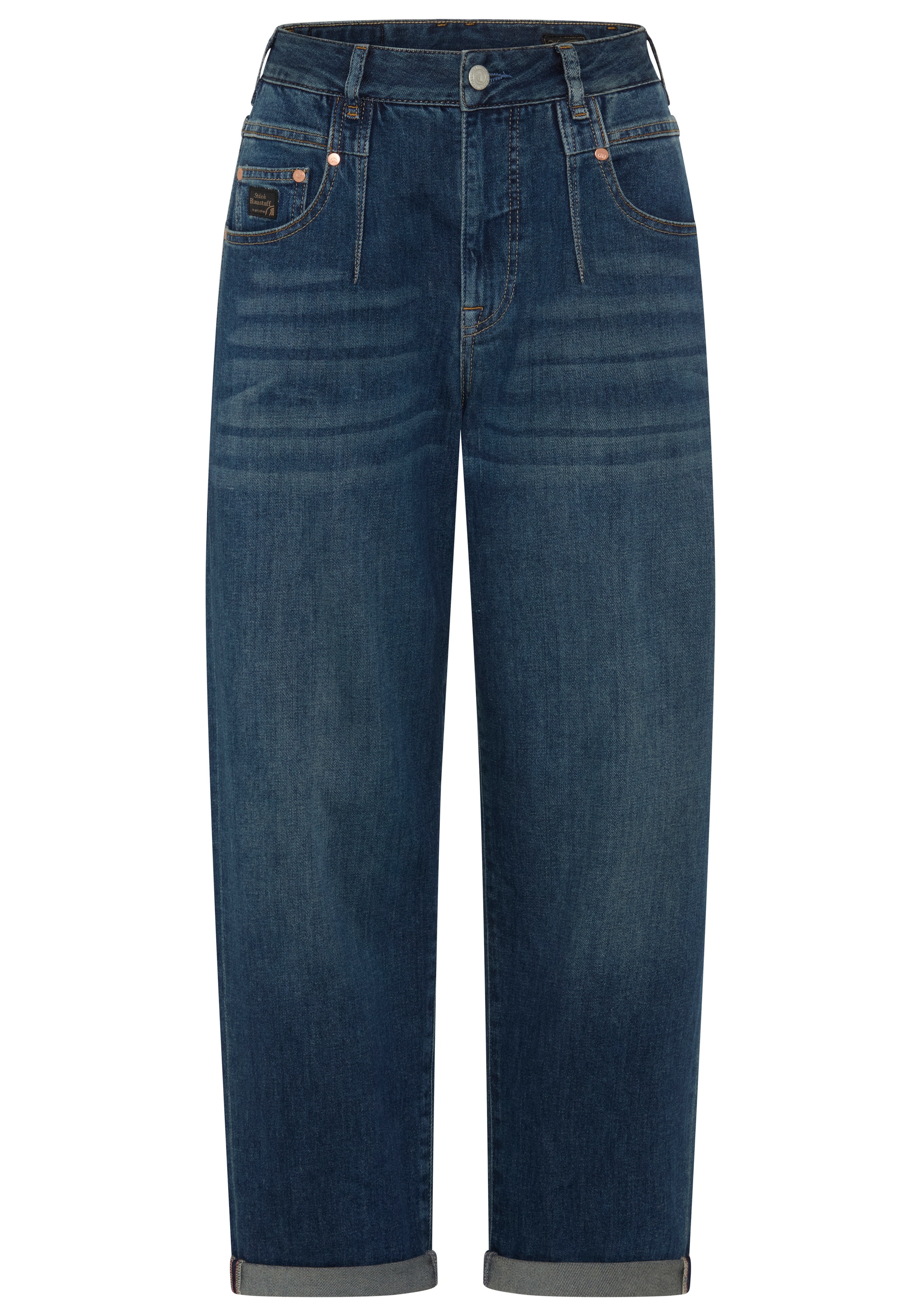 Herrlicher Loose-fit-Jeans »Brooke Denim Stretch« in 7/8-Länge, formgebende Abnäher