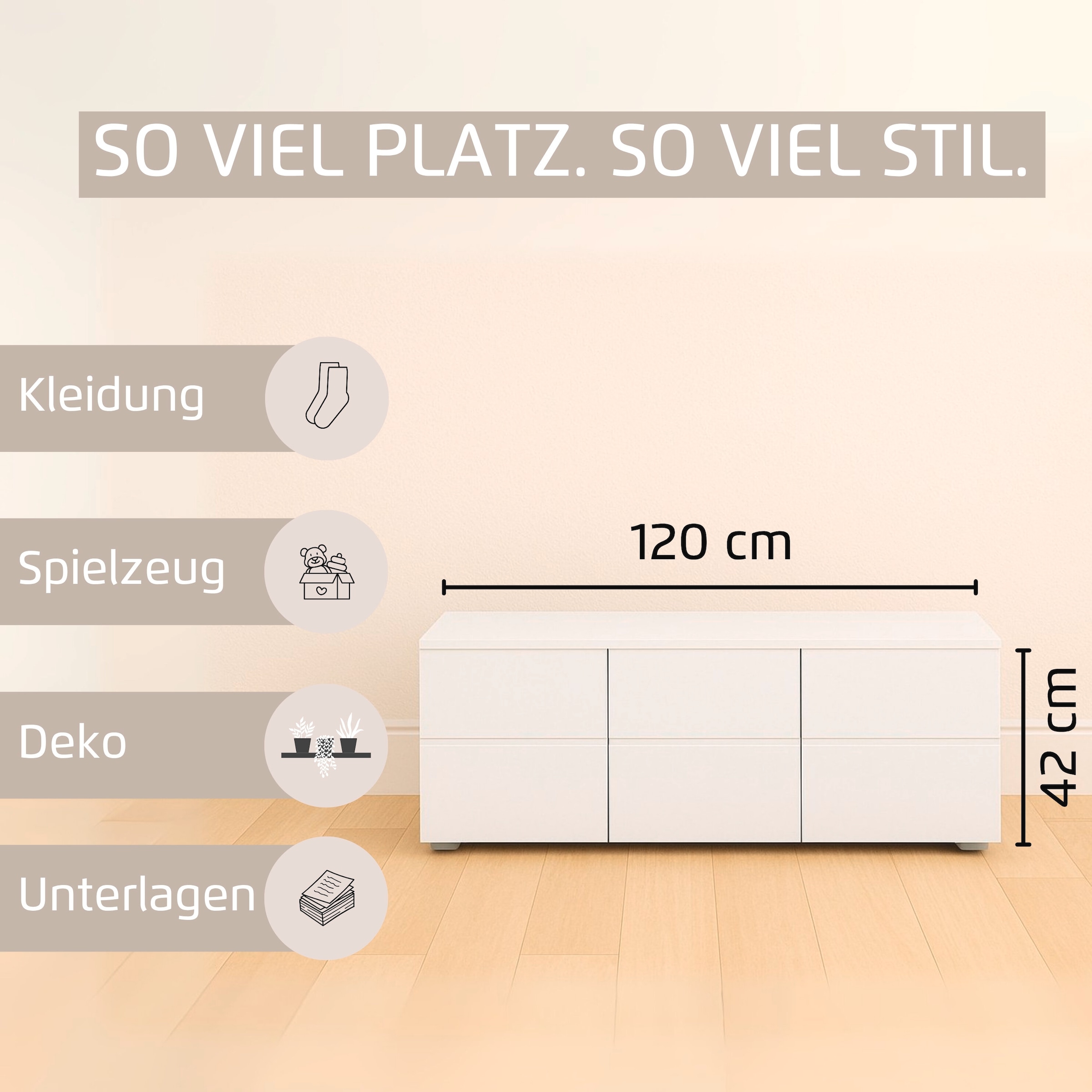 rauch TV-Board »Joel« Breite 80 oder 120 cm, 