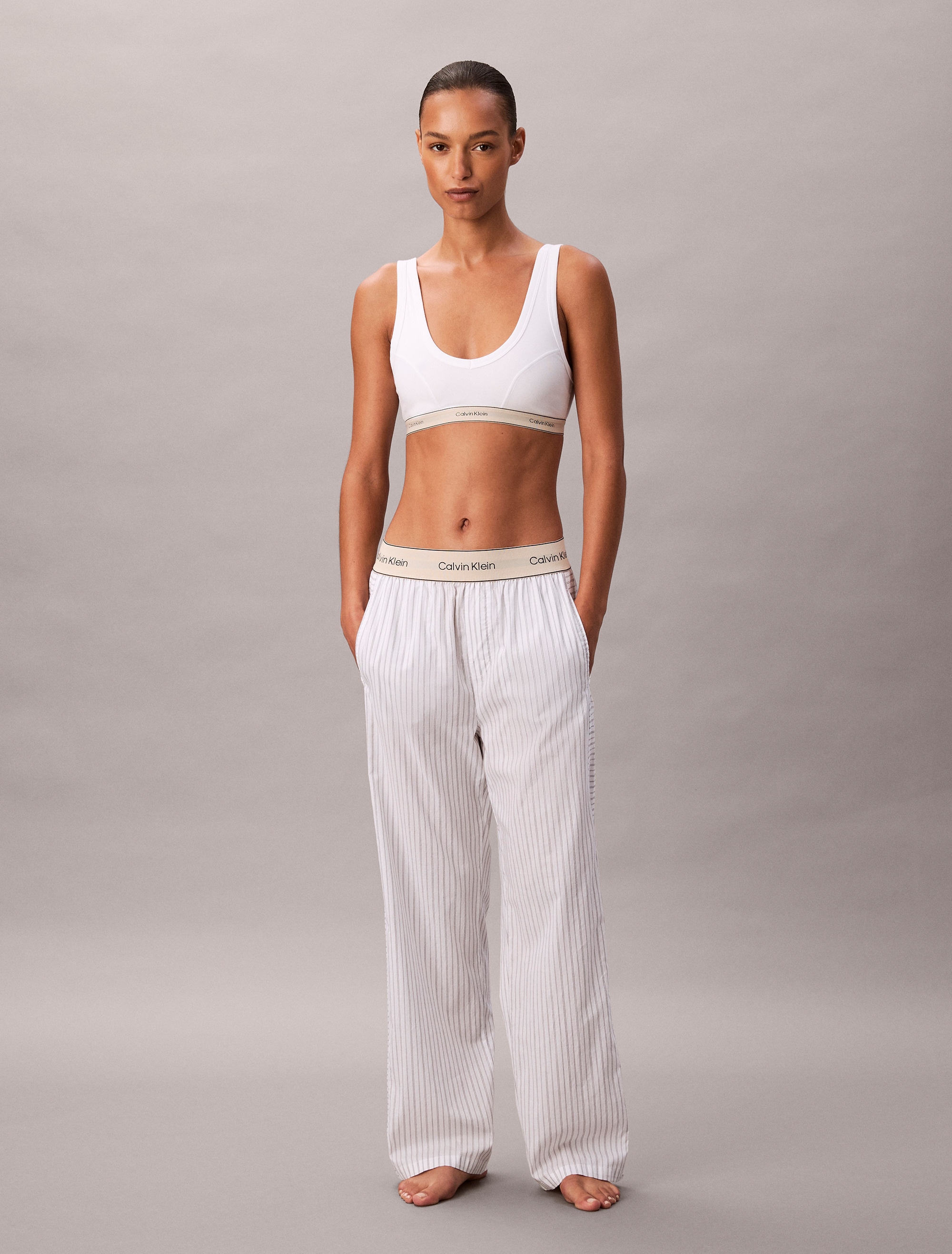 Calvin Klein Underwear Schlafhose "LOGO SUPER POPLIN PANT", Mit elastischem günstig online kaufen
