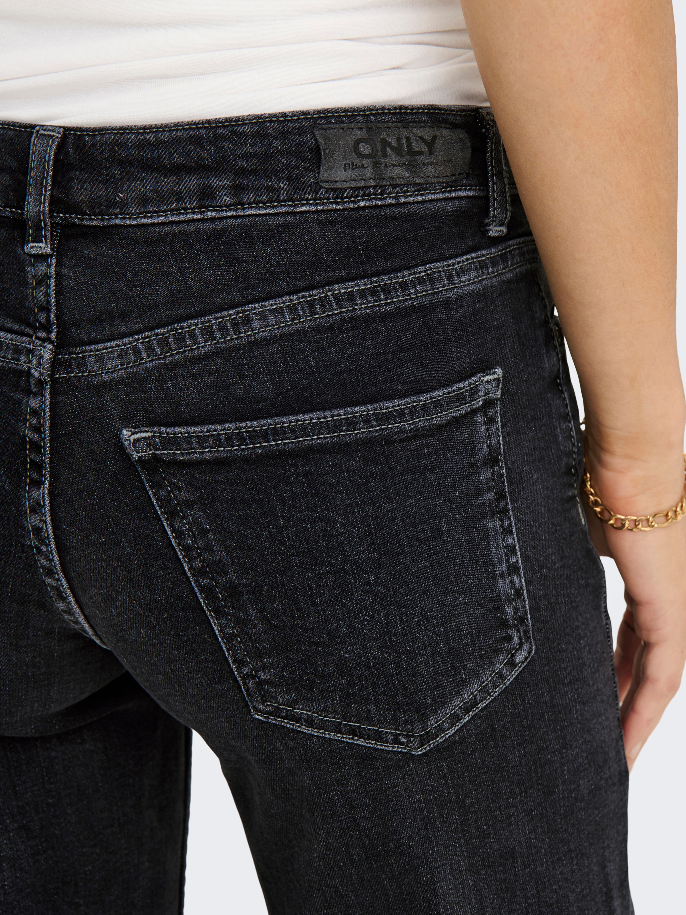 ONLY Straight-Jeans "ONLJUDY-O LW WIDE LEG DNM TAI850 NOOS" in dunkler Wasc günstig online kaufen