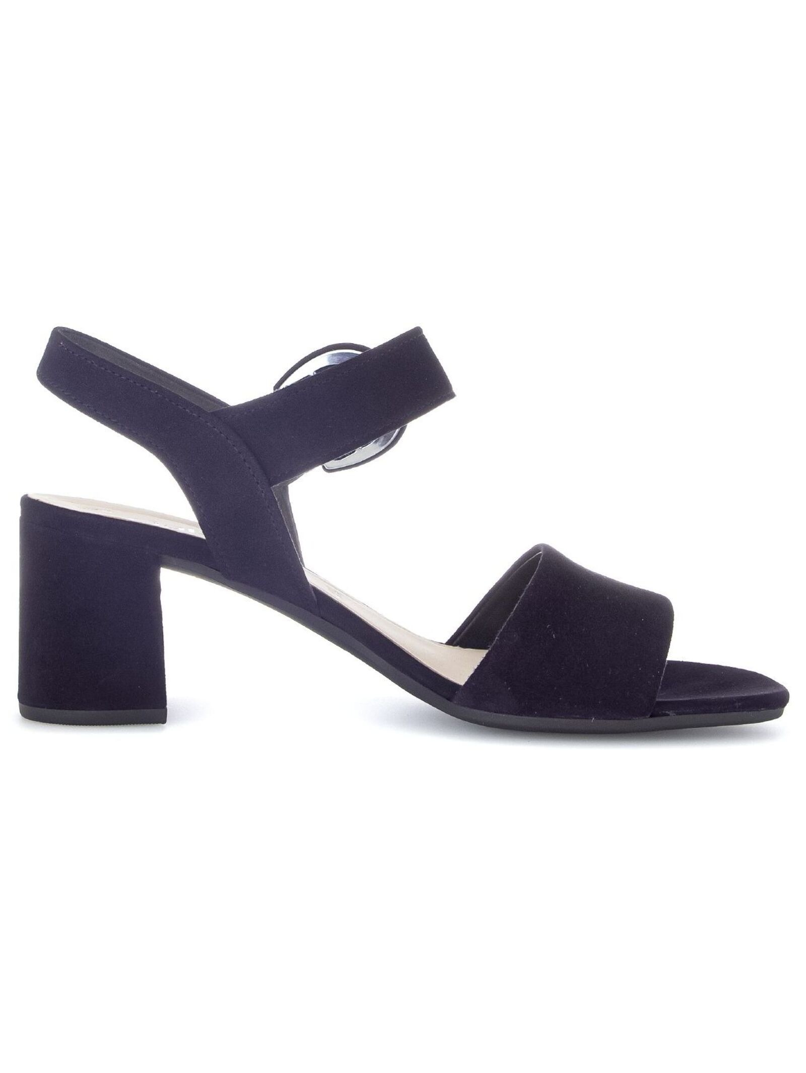 Riemchensandale GABOR "Gabor Sandalen Leder", Damen, Gr. 40, blau (atlantik), Leder, Schuhe Riemchensandale 3