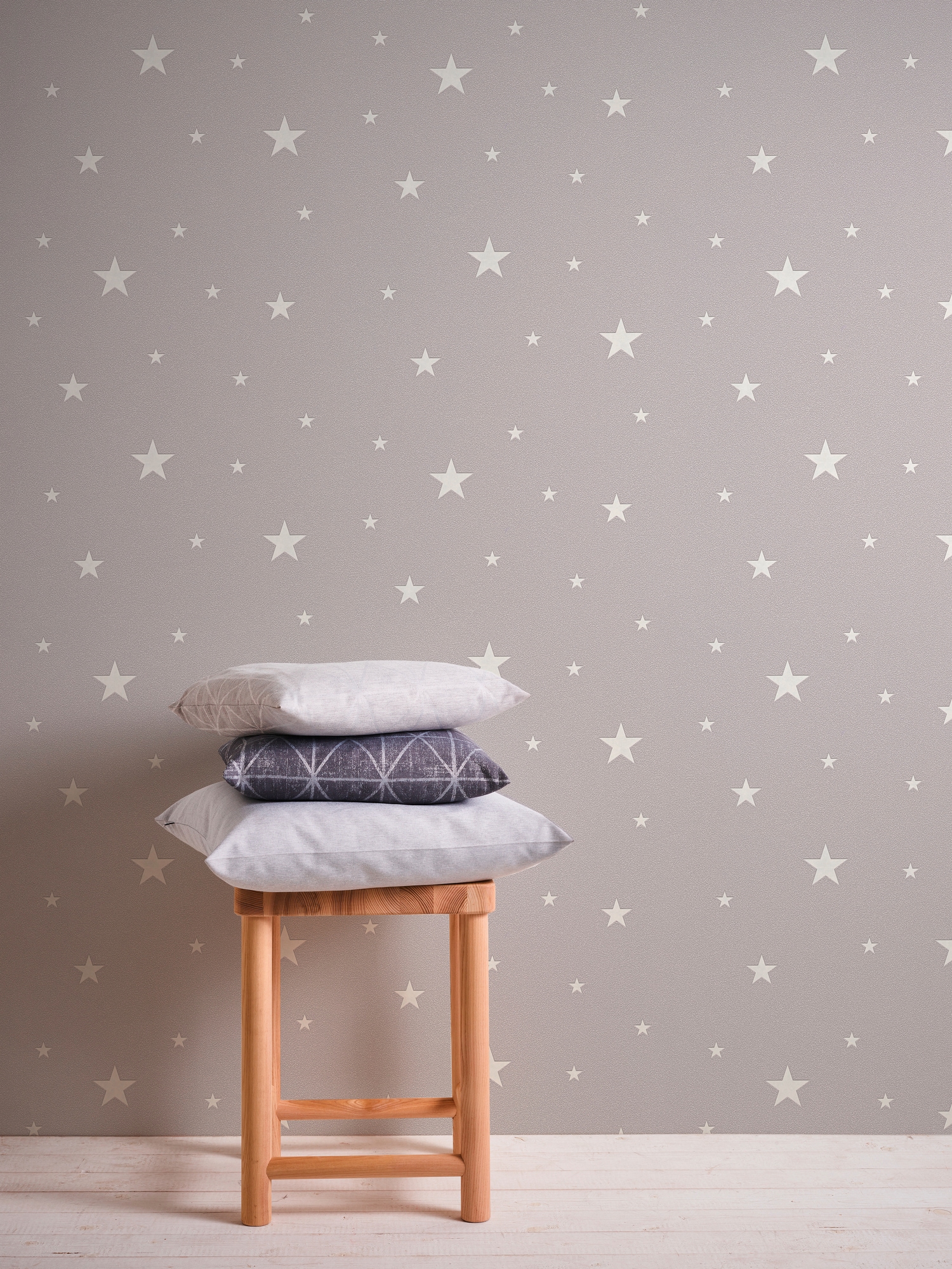 A.S. Création Vliestapete "Il Decoro leuchtet im Dunkeln" Motiv strukturiert Sterntapete Tapete Kinderzimmer