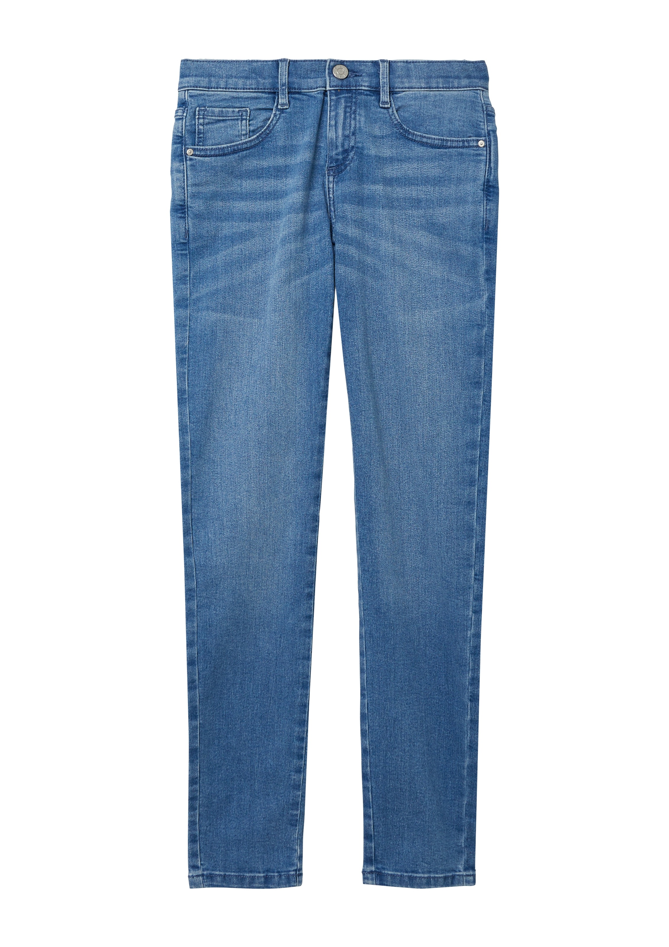 S.OLIVER JUNIOR Mädchen Skinny-fit-Jeans, blau, Gr. 176, Denim/Jeans, Obermaterial: 80% Baumwolle, 18% Polyester, 2% Elasthan, Jeans, im Five-Pocket