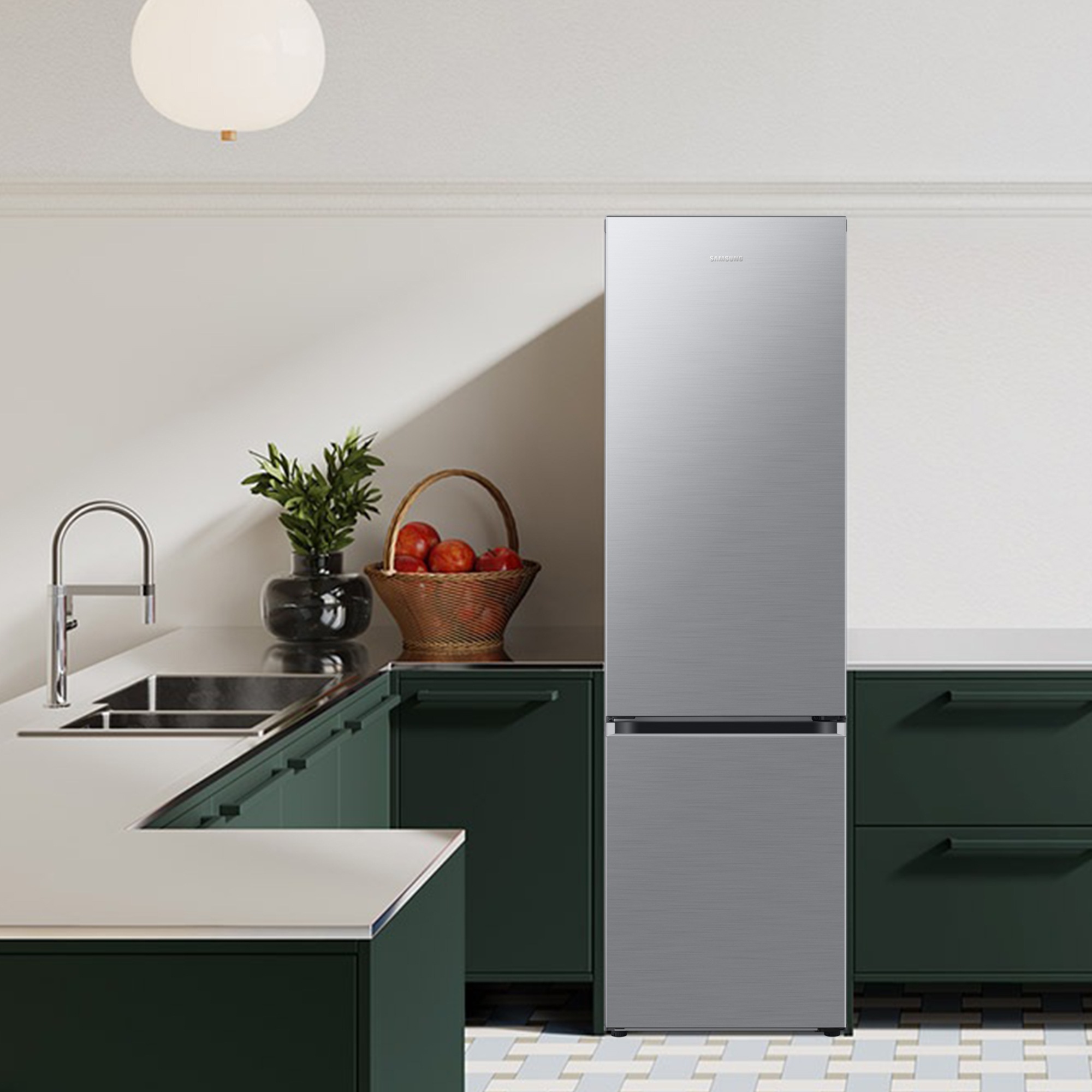 Thumbnail - Samsung Kühl-/Gefrierkombination "RB38C7AGWS9" 203 cm hoch 59,5 cm breit