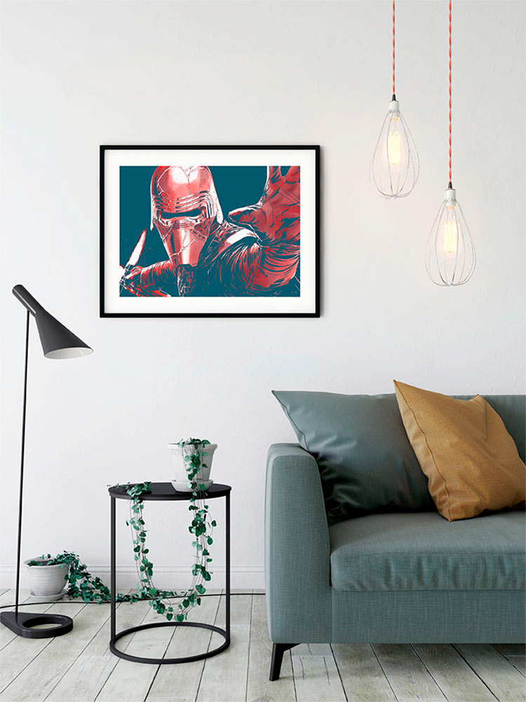 Komar Bild »Star Wars Faces Kylo«, Star Wars, (1 St.), Wandbild zur Dekoration im Kinderzimmer - ohne Rahmen
