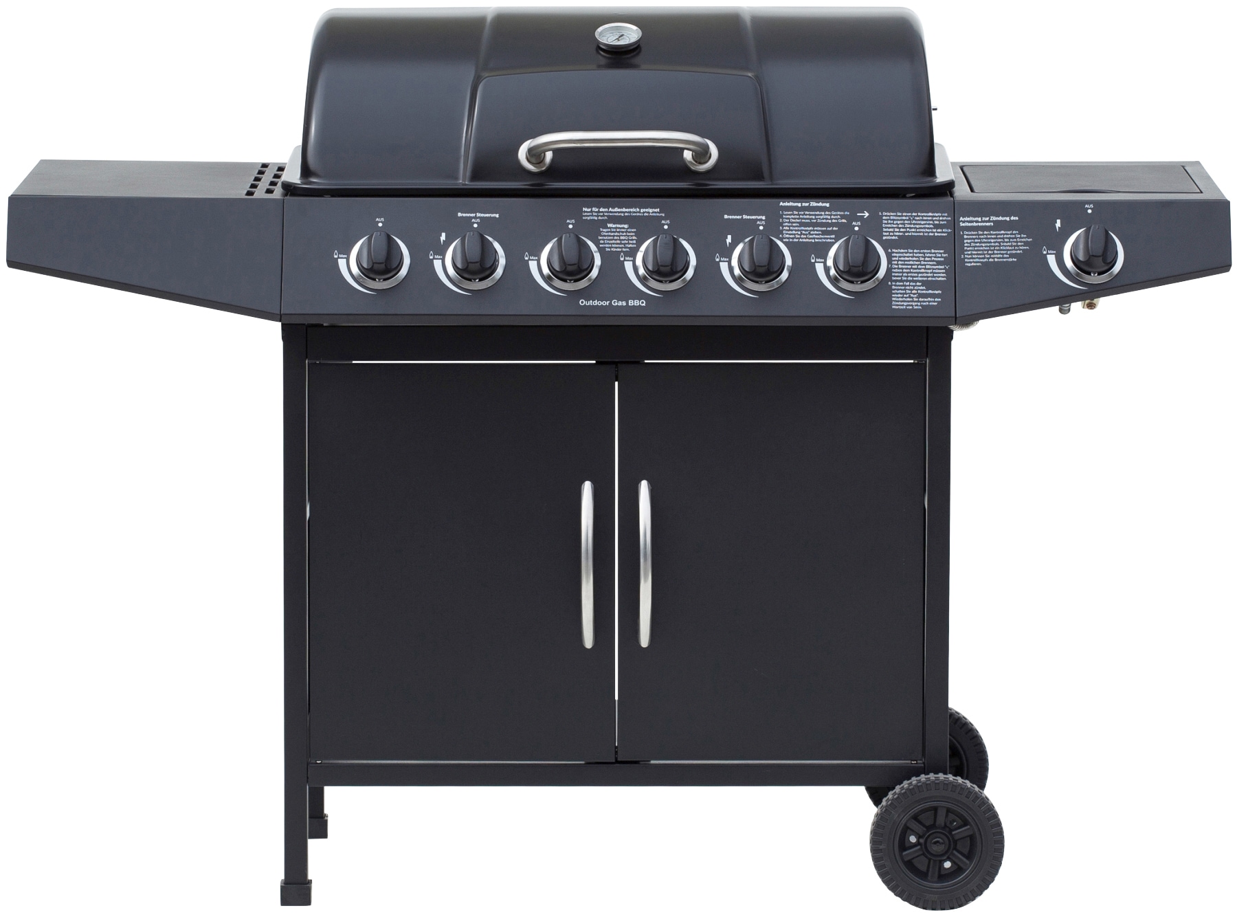 El Fuego Gasgrill »Dayton 6+1«, BxTxH: 133x54x97 cm