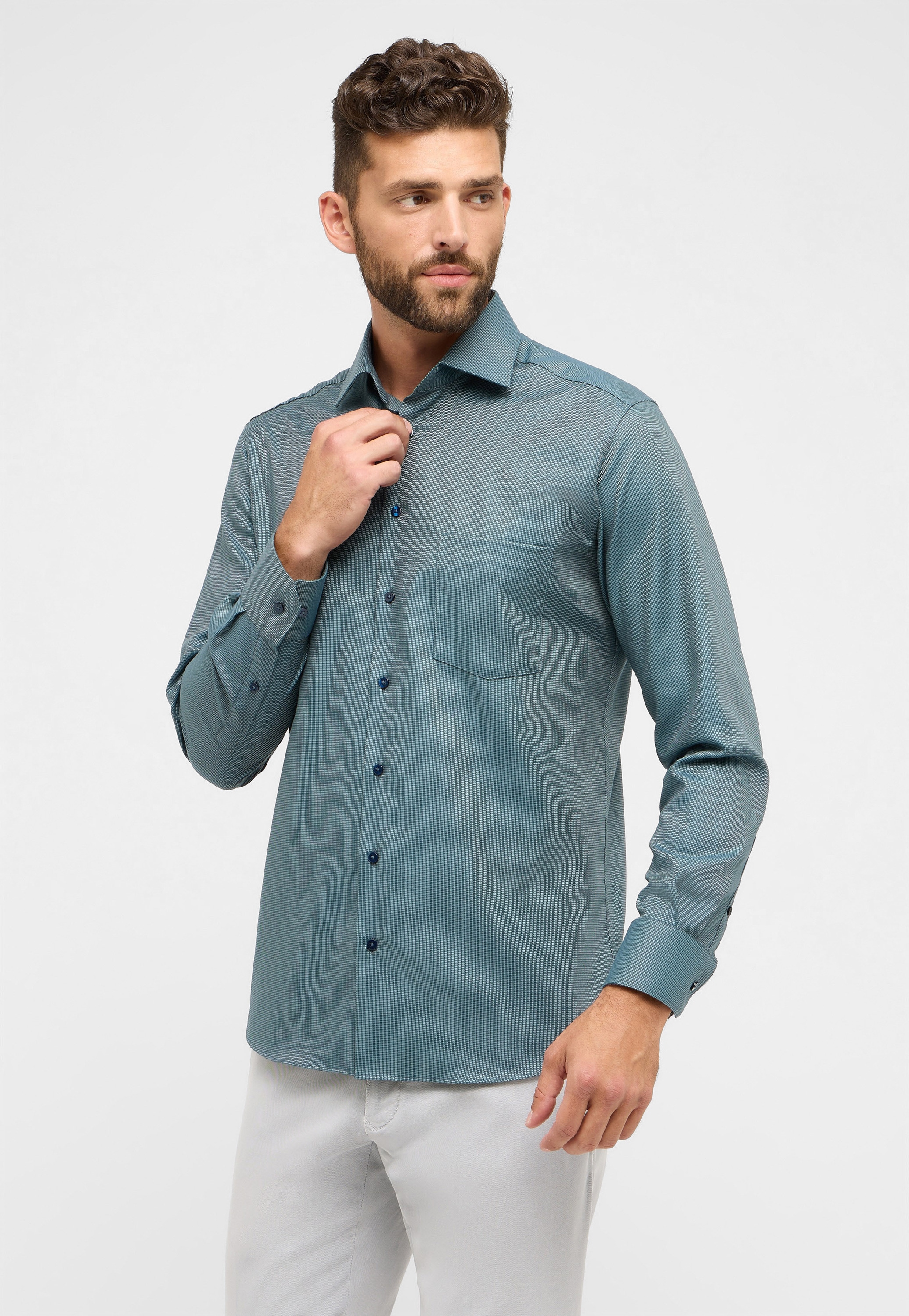 Eterna Langarmhemd "MODERN FIT", NON IRON (bügelfrei) günstig online kaufen
